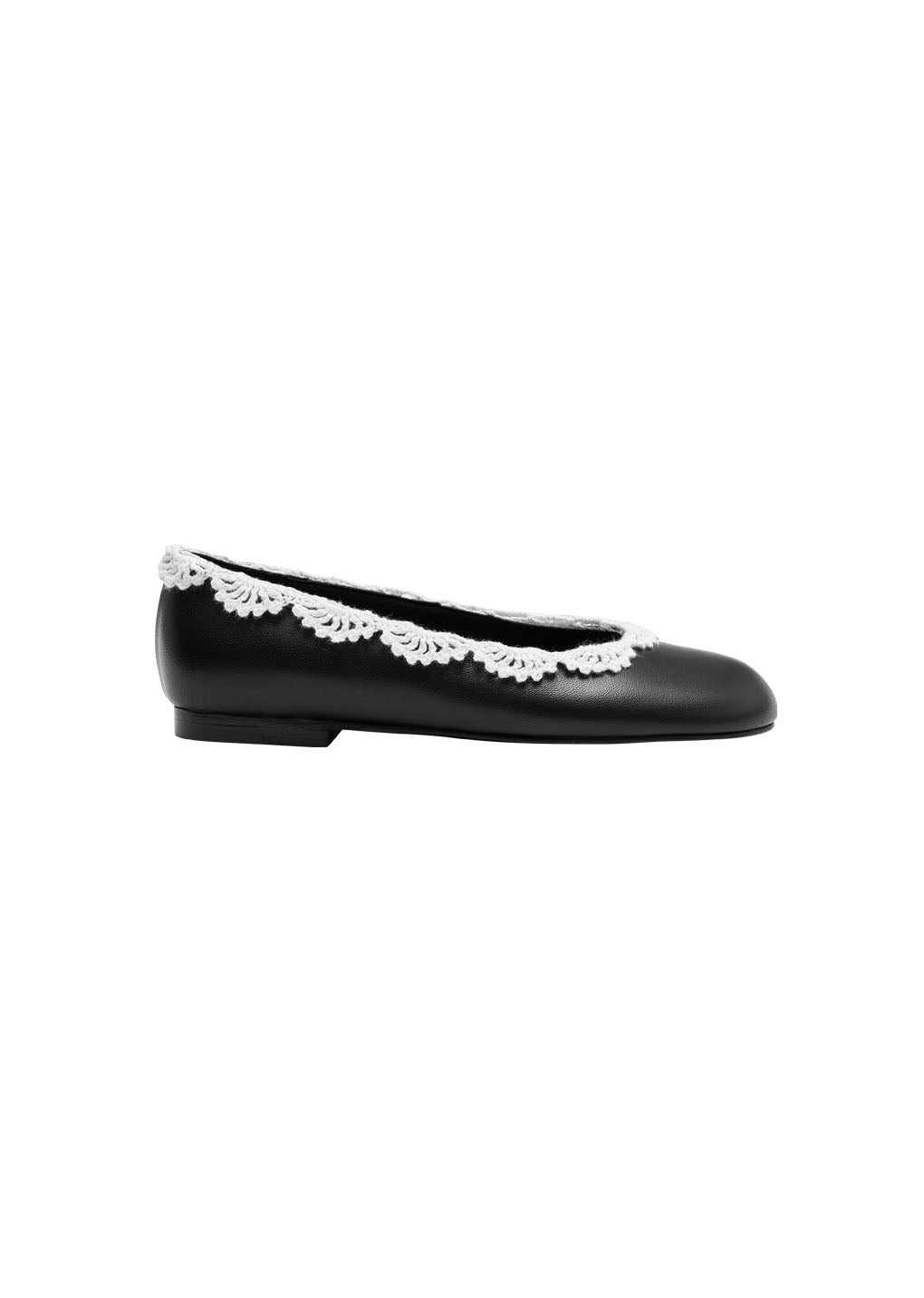 crochet lace flats, mix