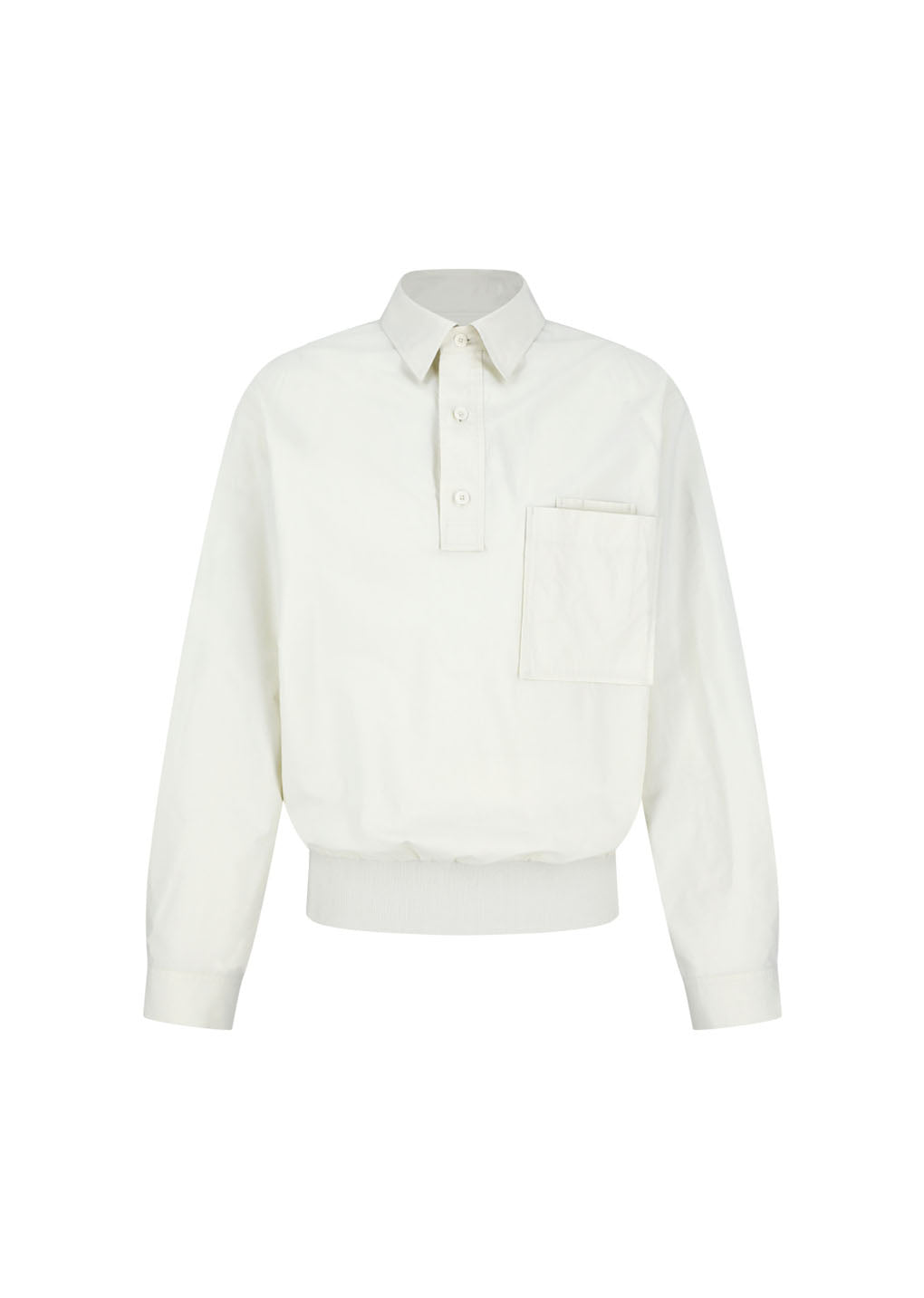 pocket pullover, ivory