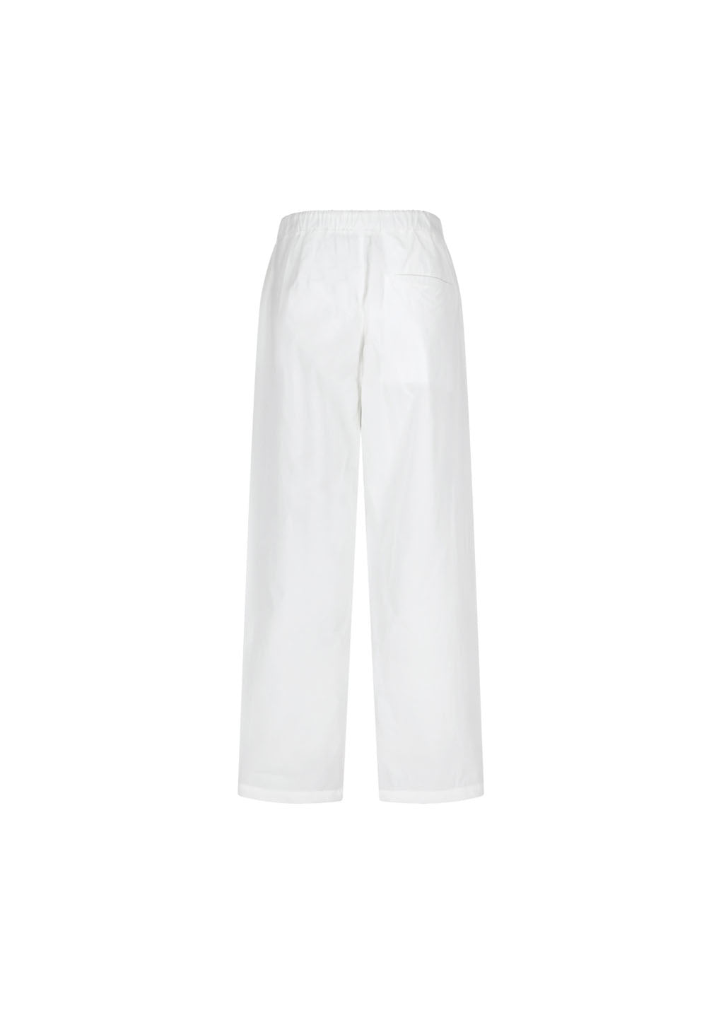 drawstring pants, white