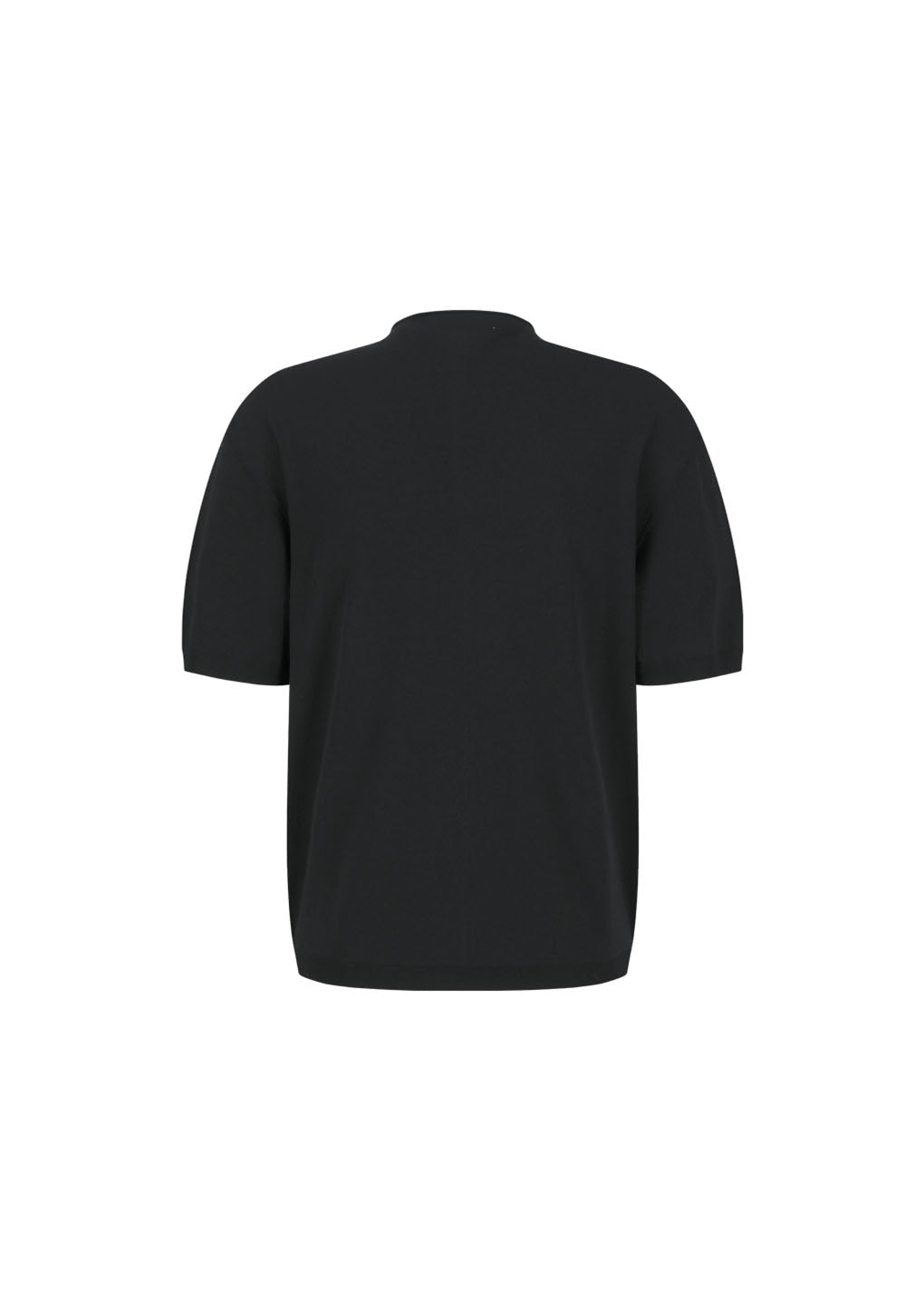 half zip-up knit, black