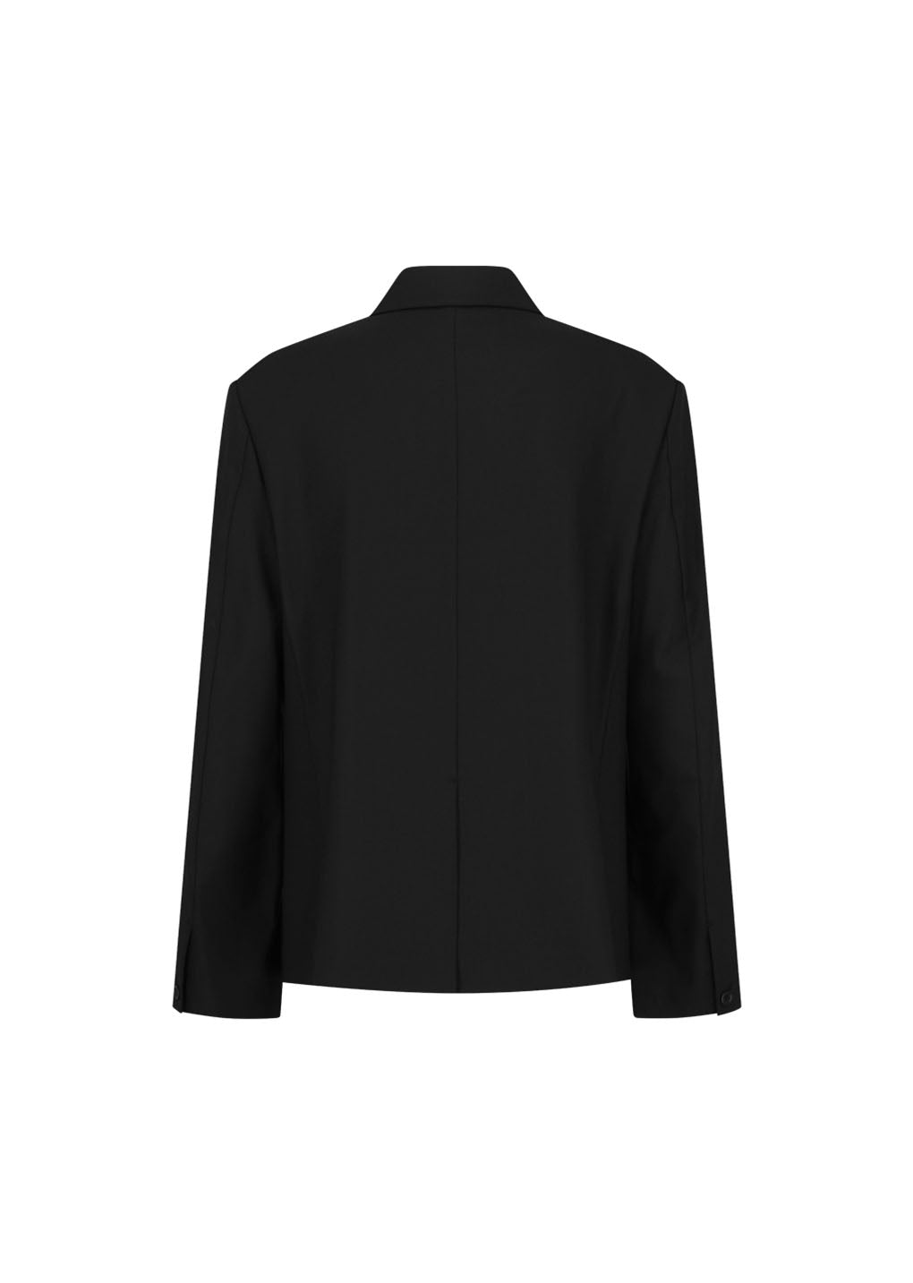 oversized wool jacket, black