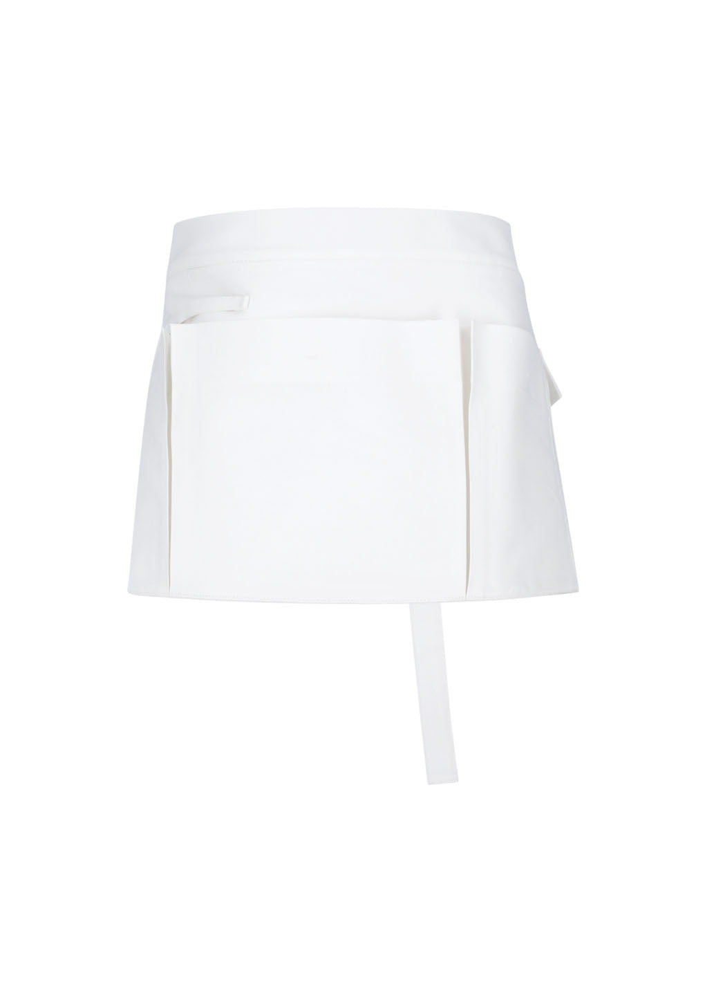 pocket apron, white