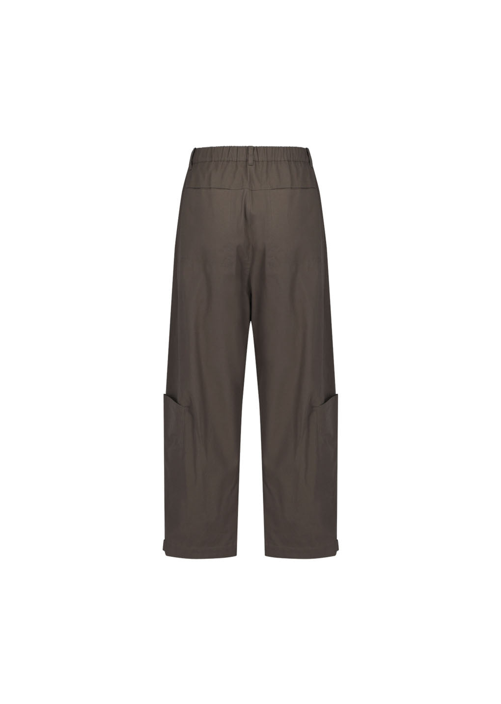 pocket banding pants, brown