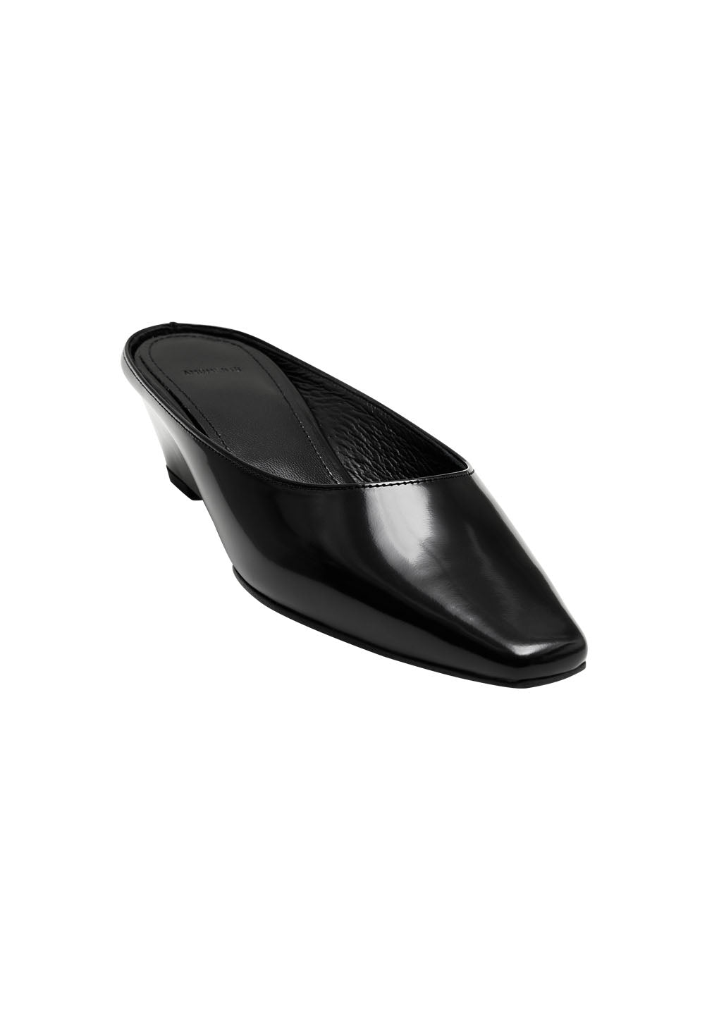 pointed toe heel, black