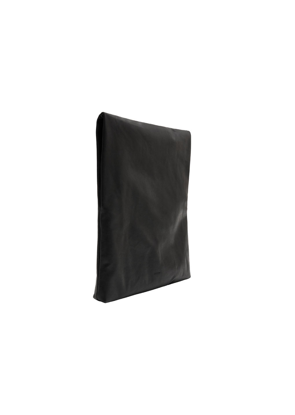 small soft leather bag, black