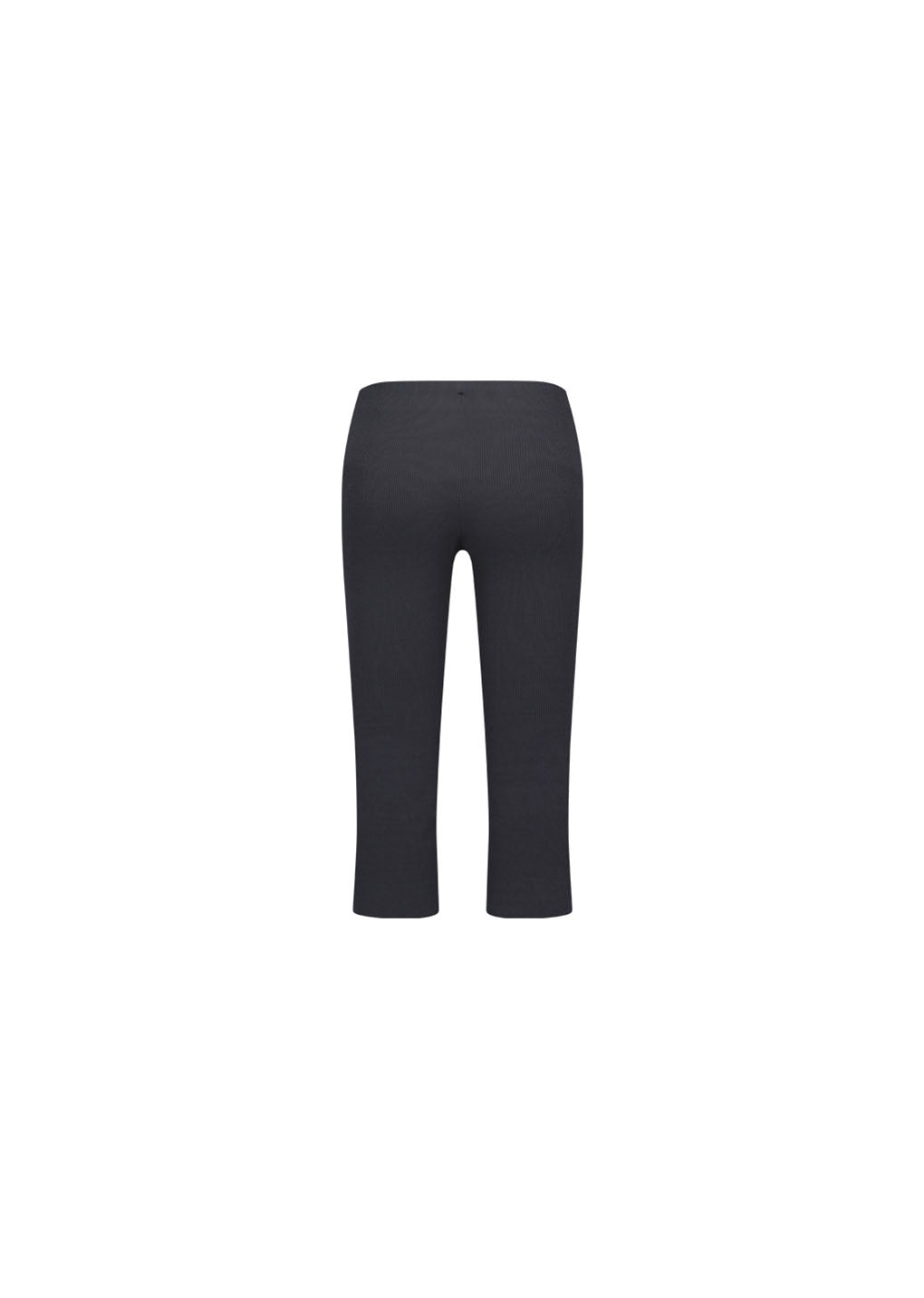 wholegarment knit capri pants, charcoal