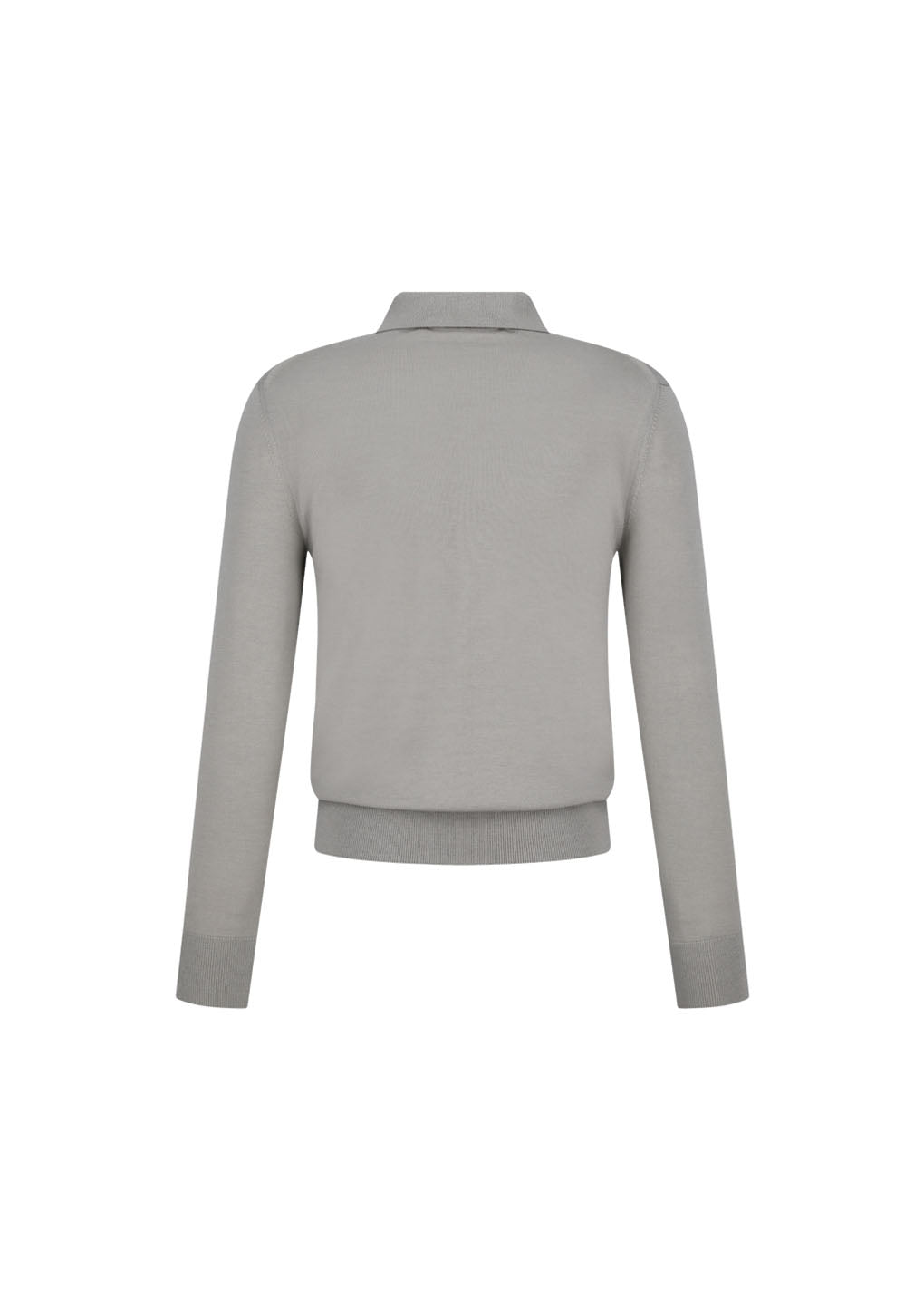 wool collar knit, light khaki