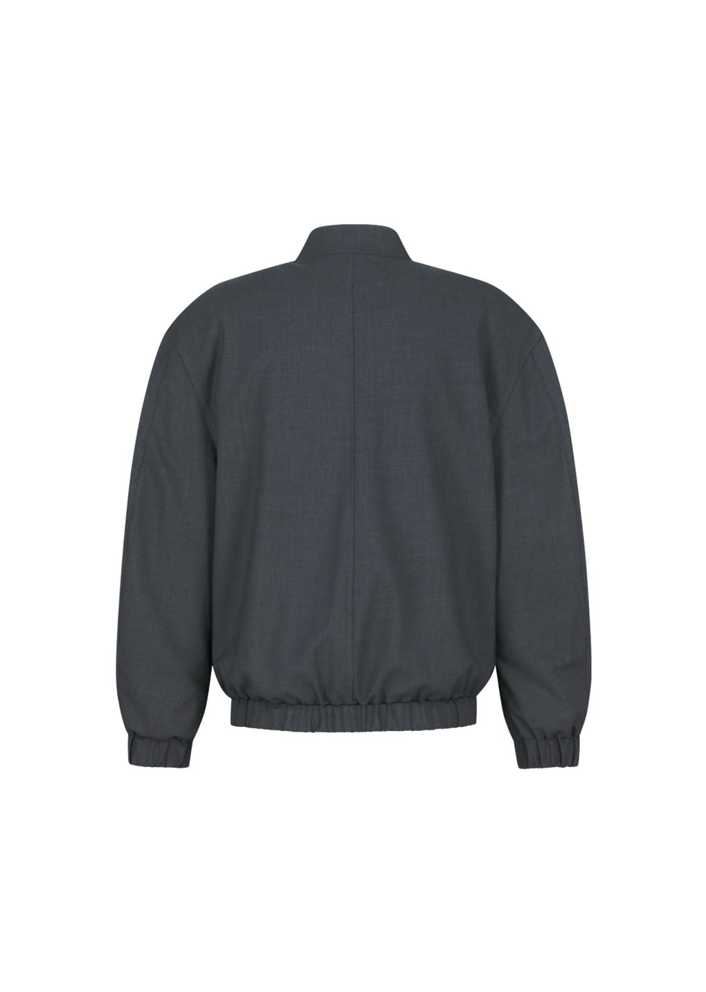 wool oversize blouson, charcoal