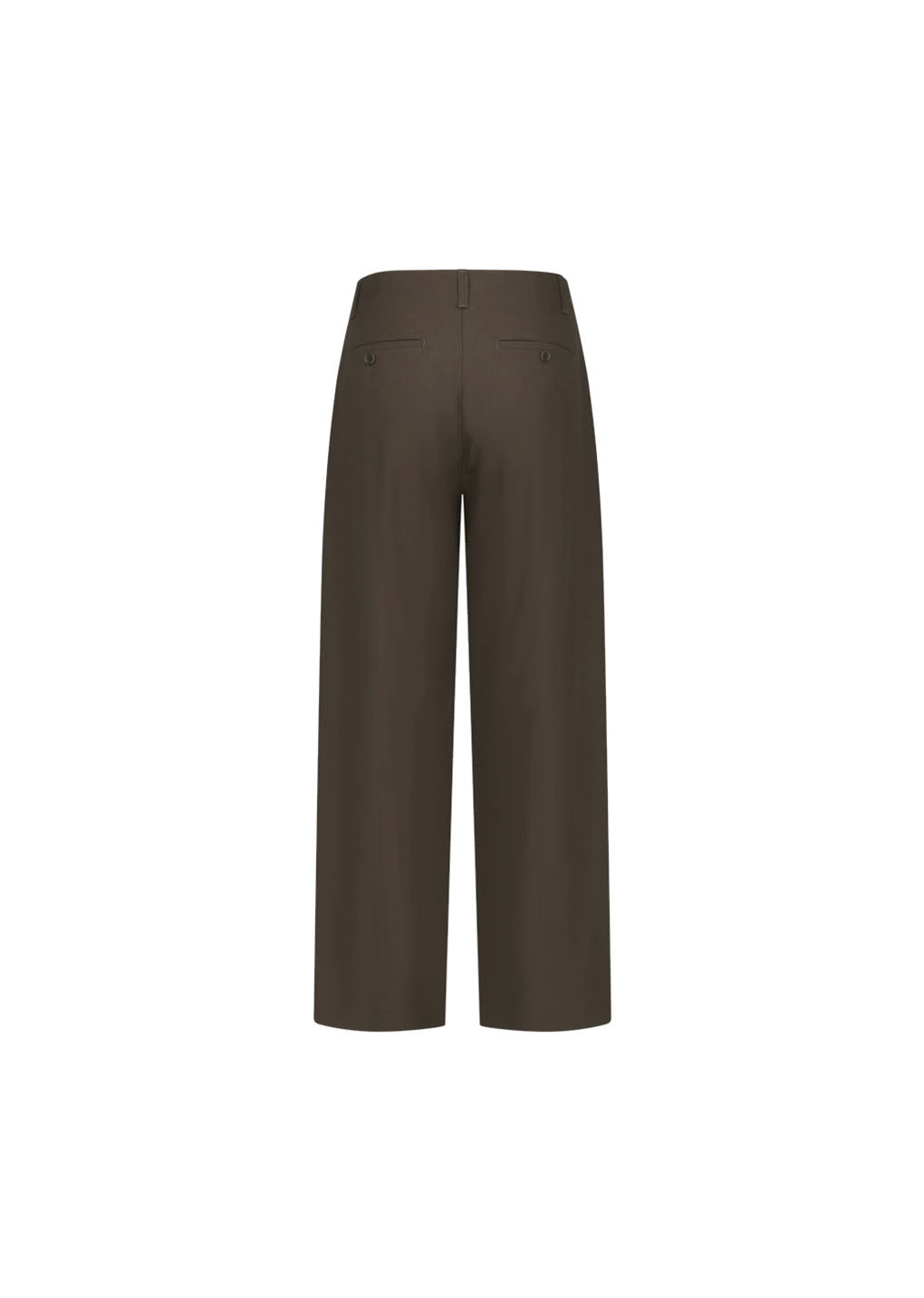 wool wide pants, khaki brown