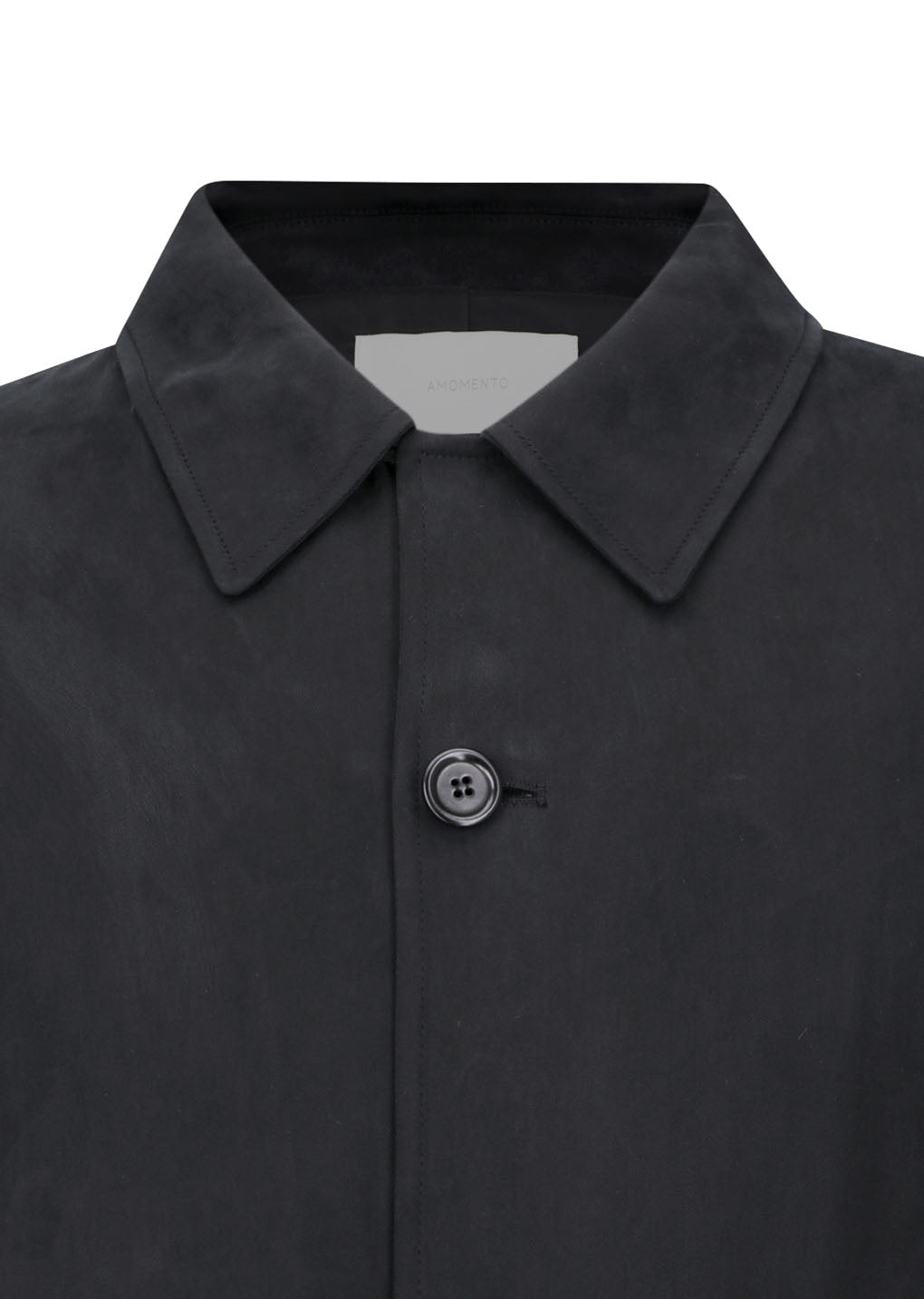 cupro oversize trench coat, black