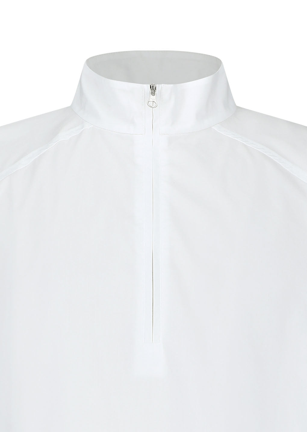 half neck tunic shirt, white