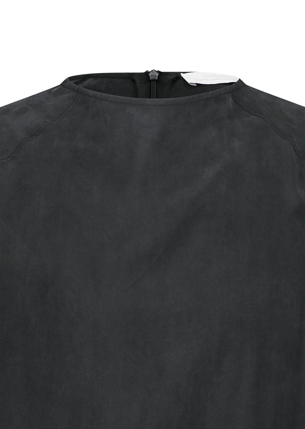 men's raglan cupro top, charcoal