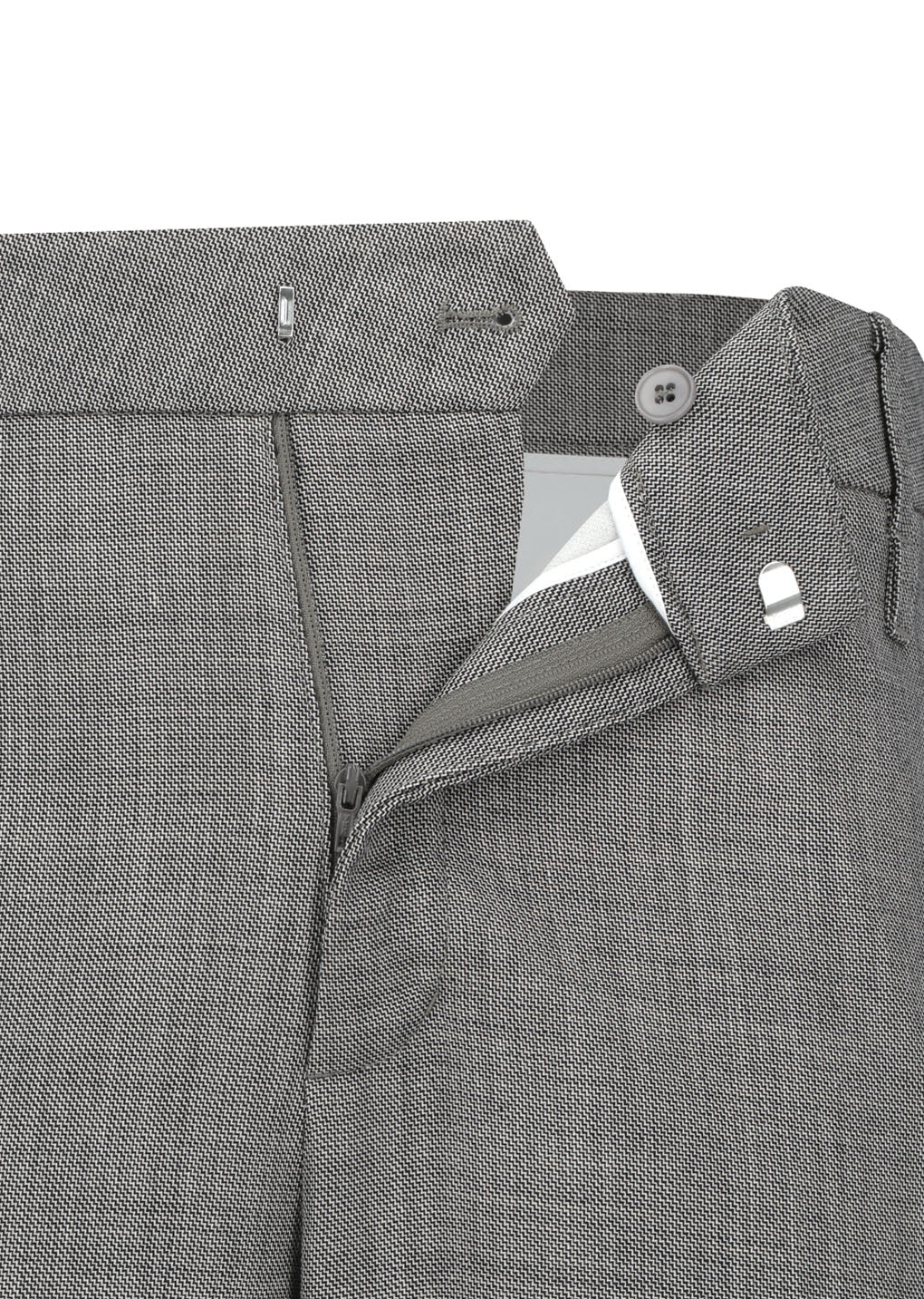 men's wool flared pants, grey beige