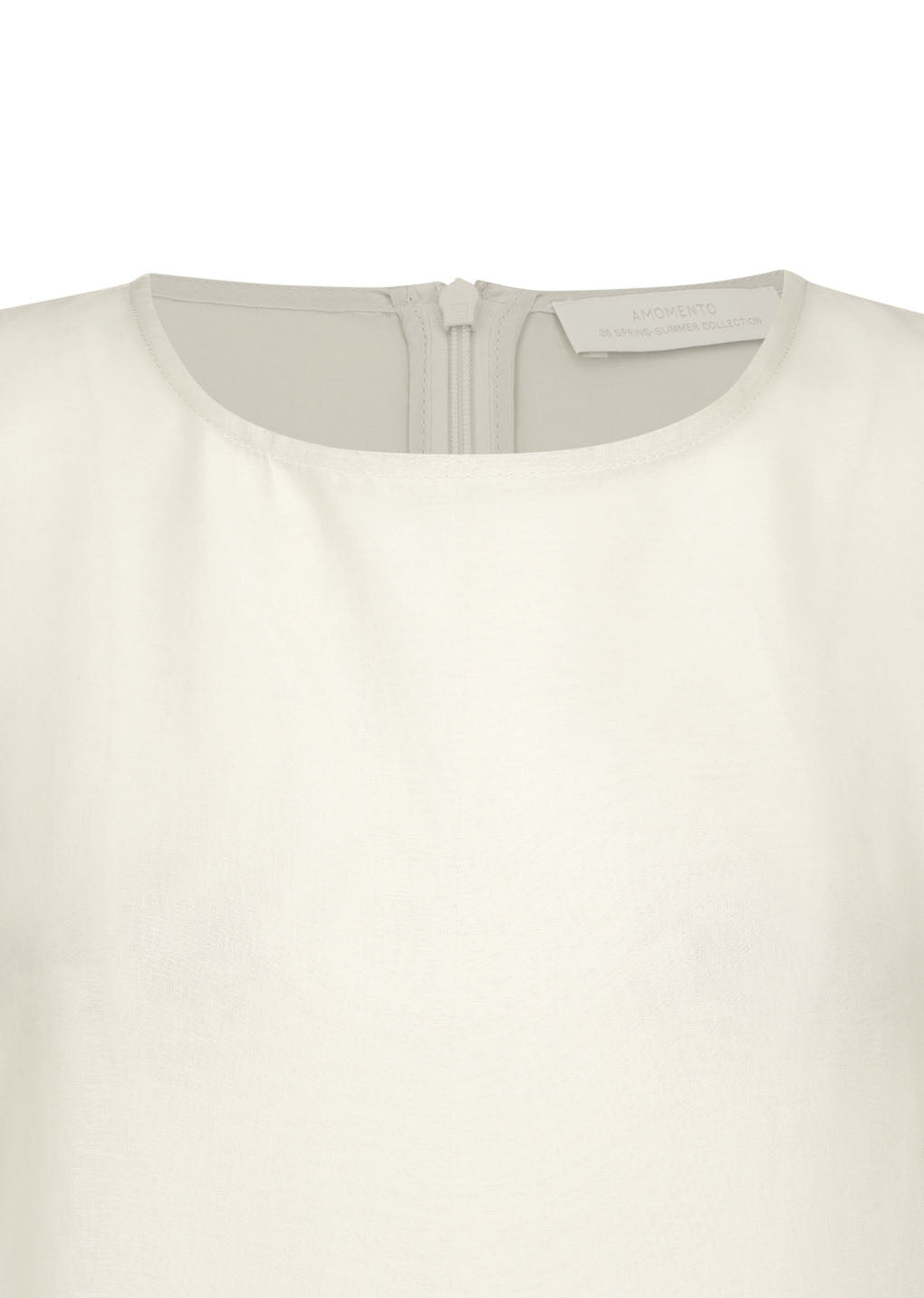 pleated sleeveless dress, beige