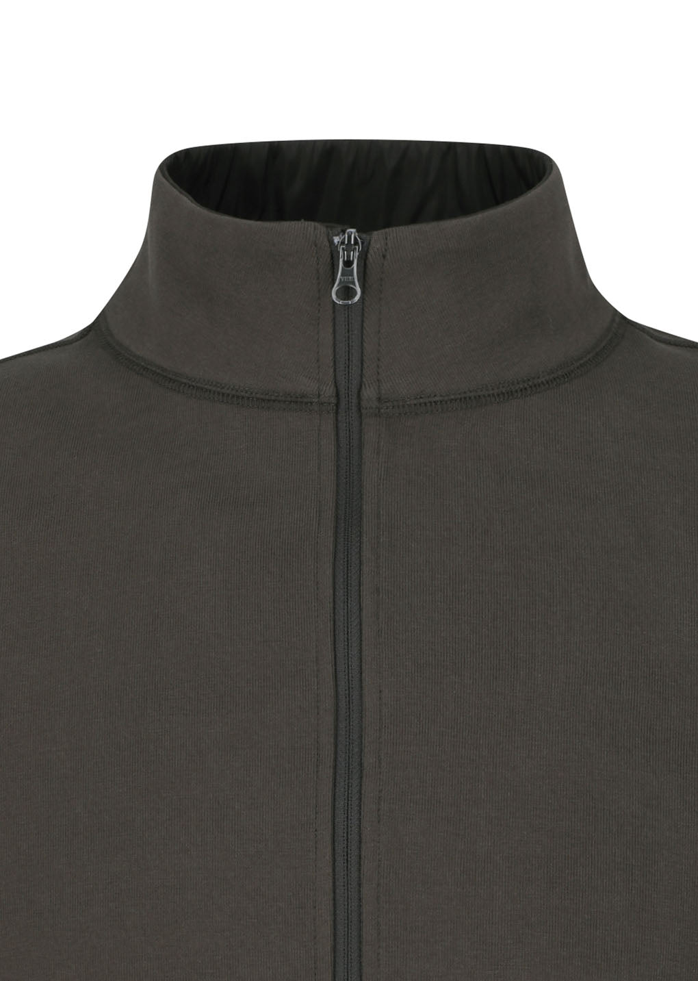 pocket zip up jumper, brown