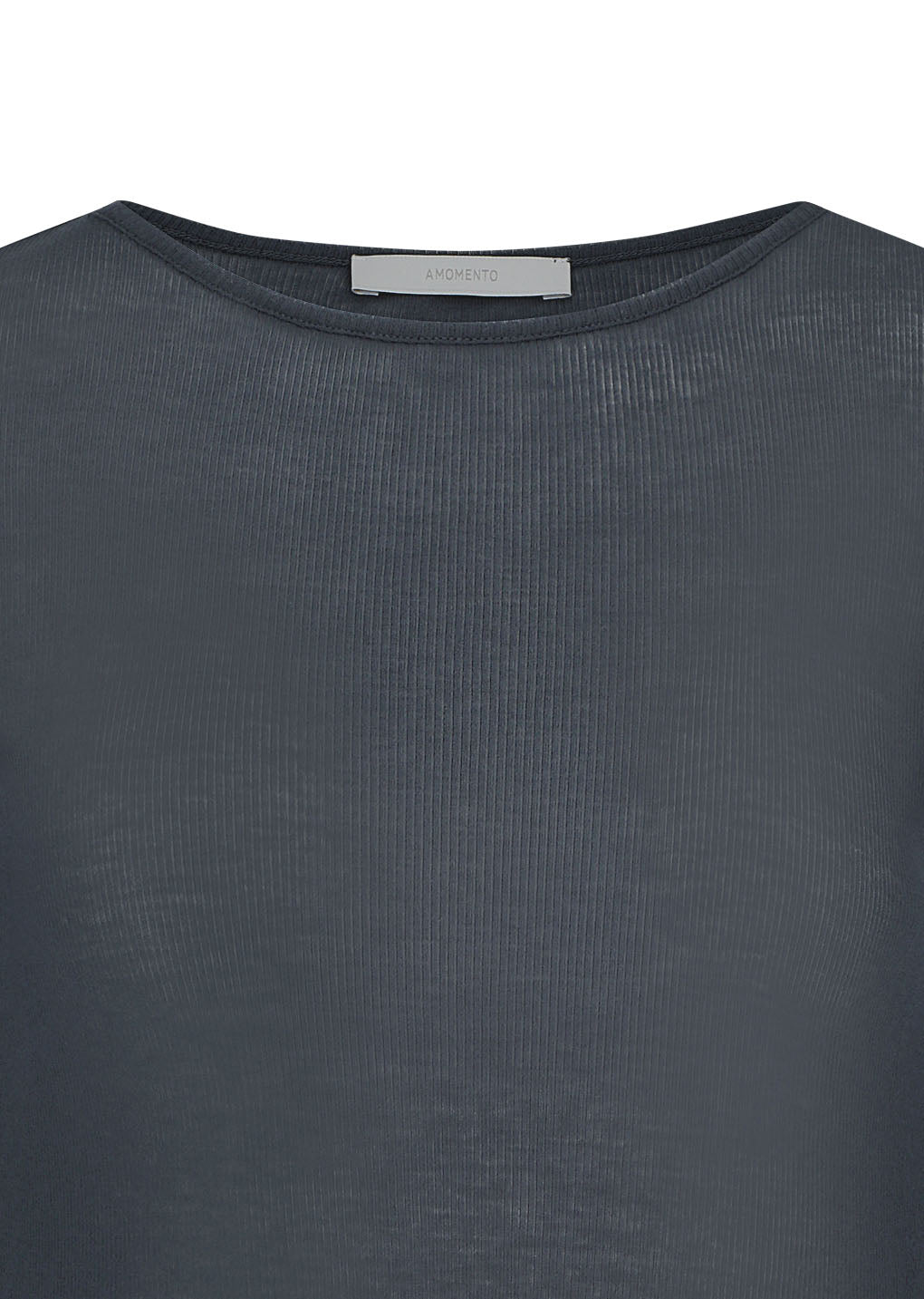 round short sleeve t-shirt, charcoal