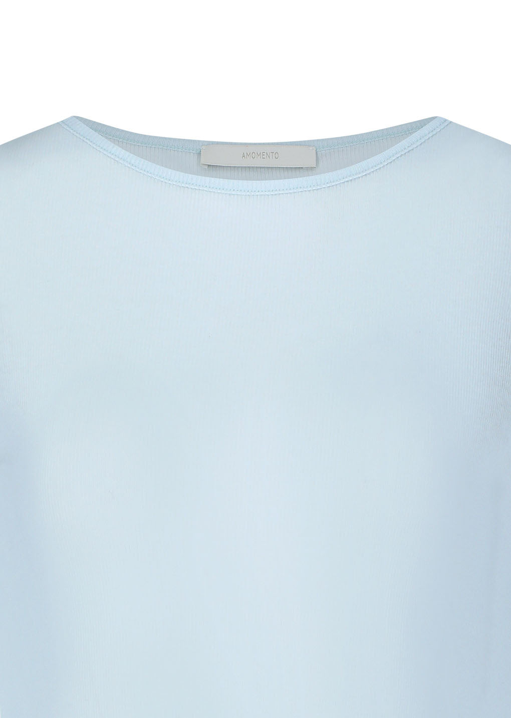 round short sleeve t-shirt, light blue