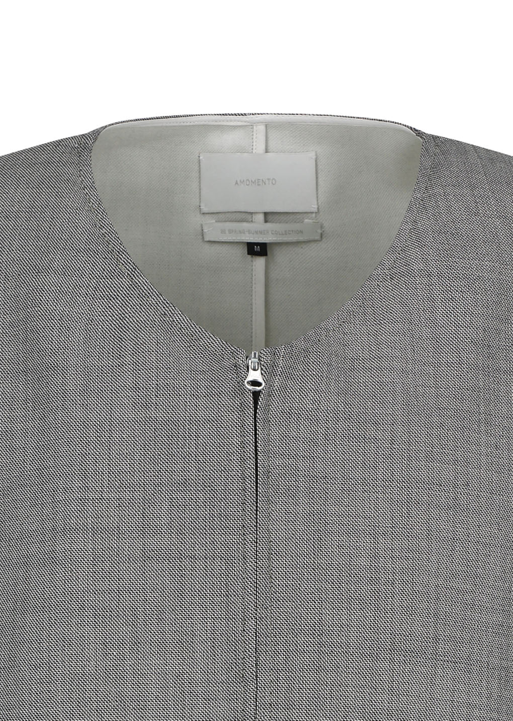 square vest, grey beige