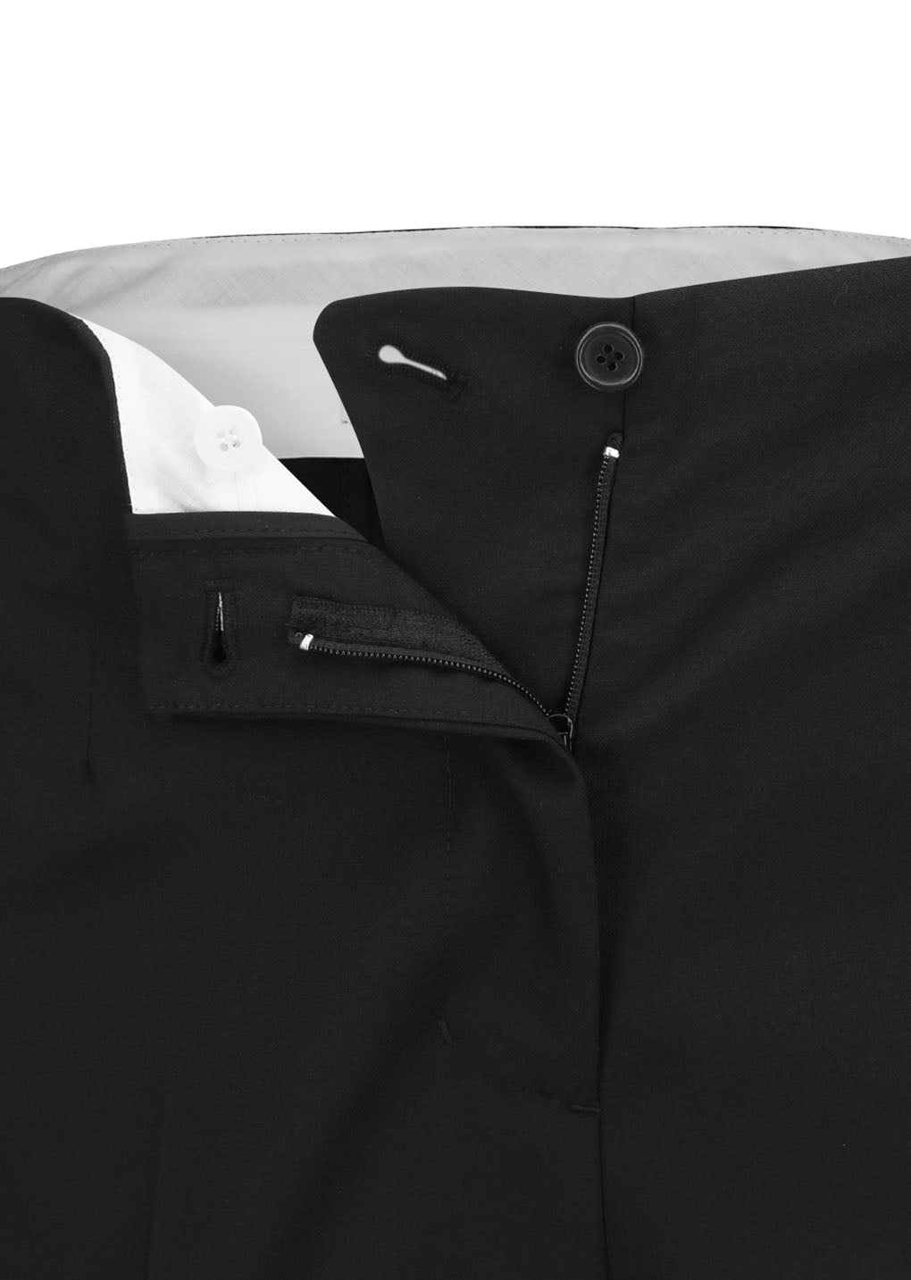 straight fit pants, black