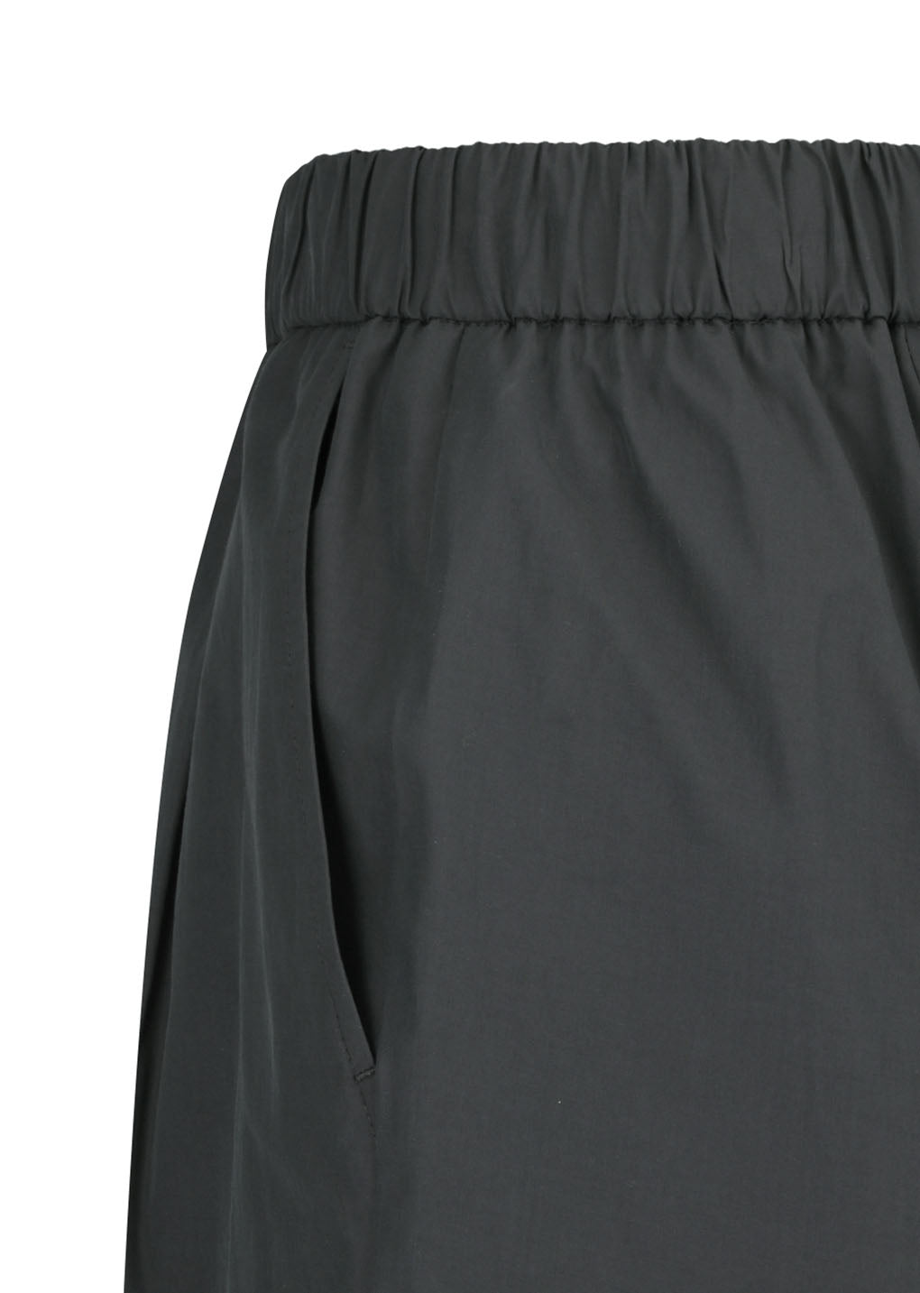 drawstring pants, charcoal