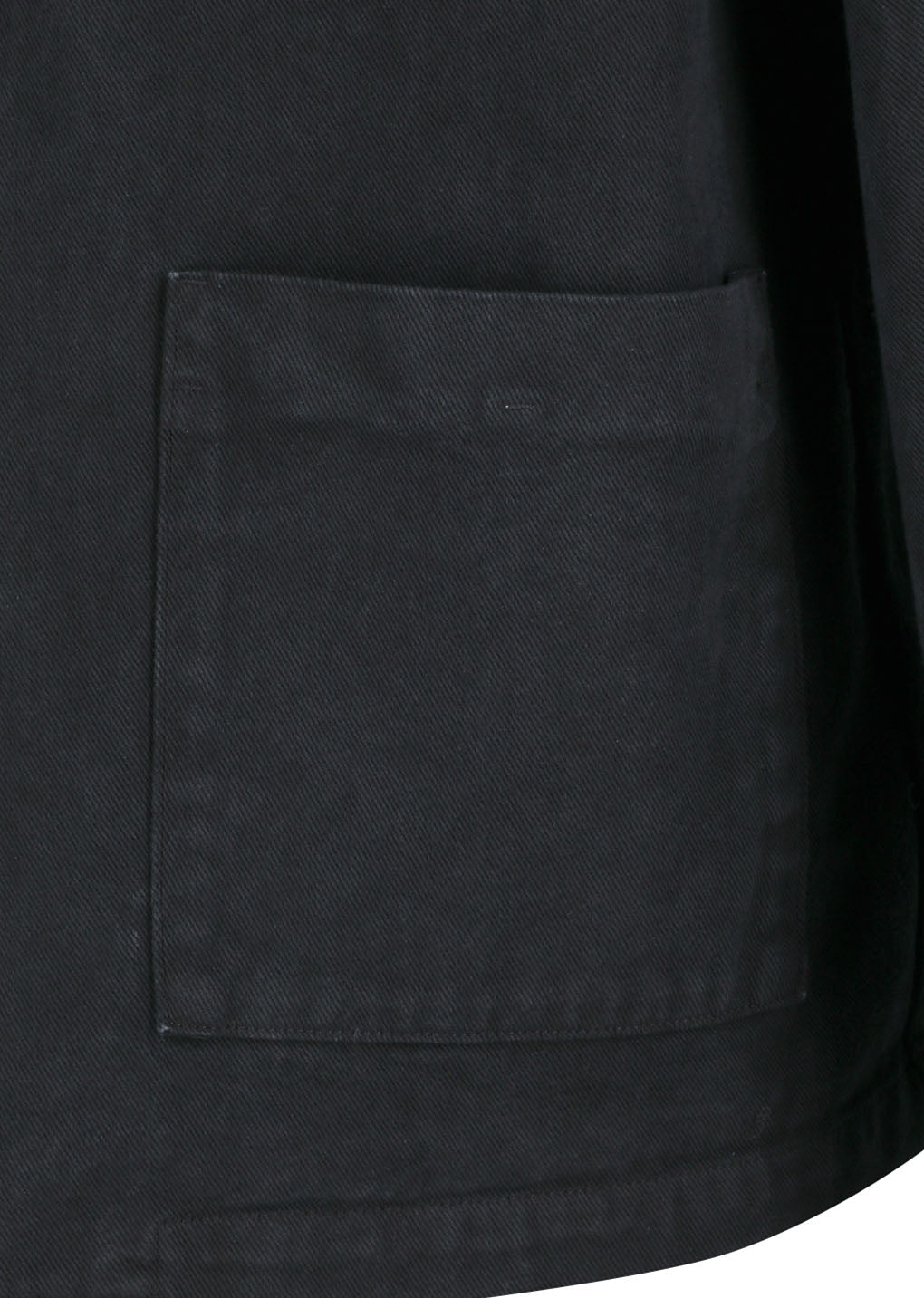 garments dyed pocket denim jacket, black