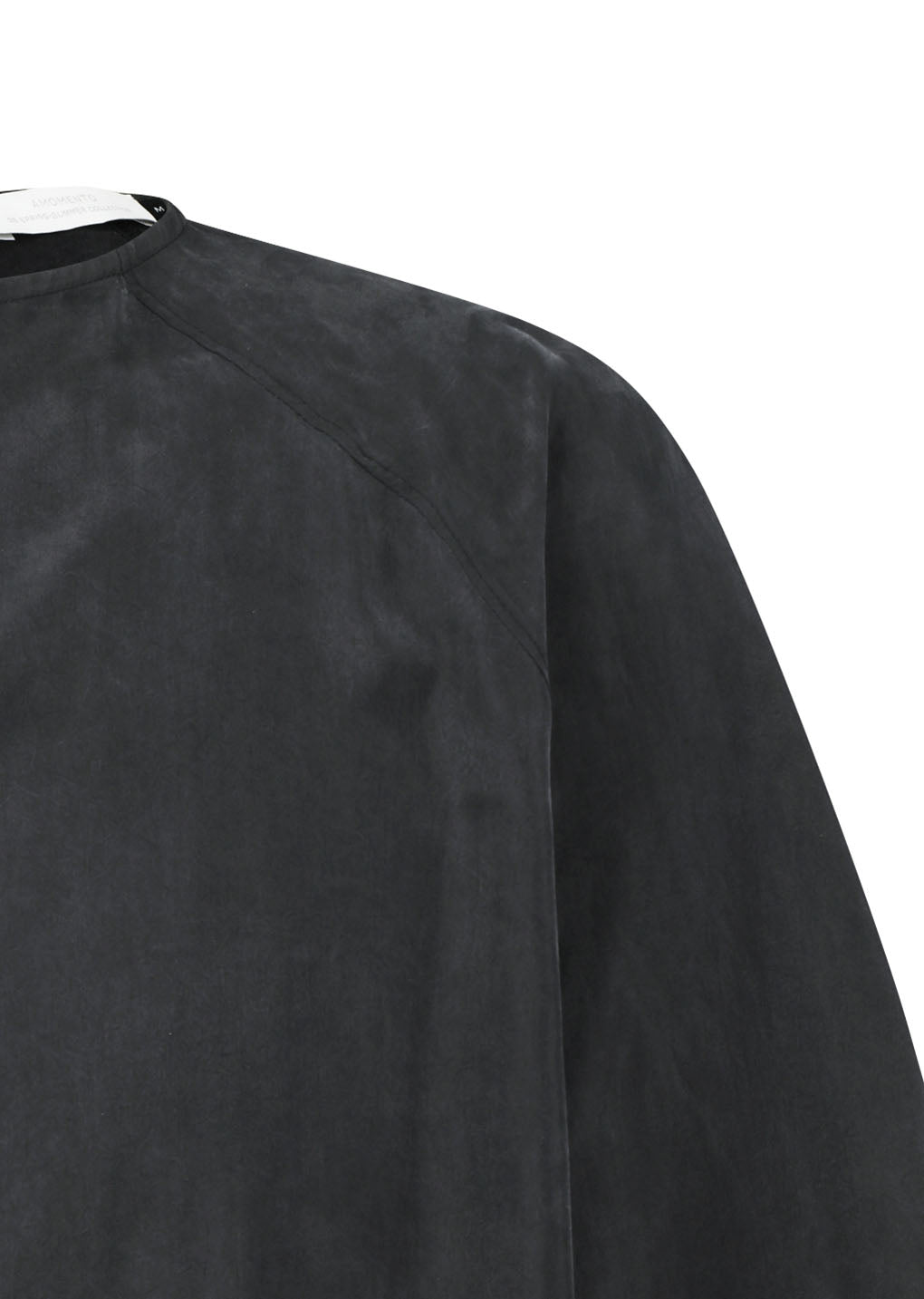 men's raglan cupro top, charcoal