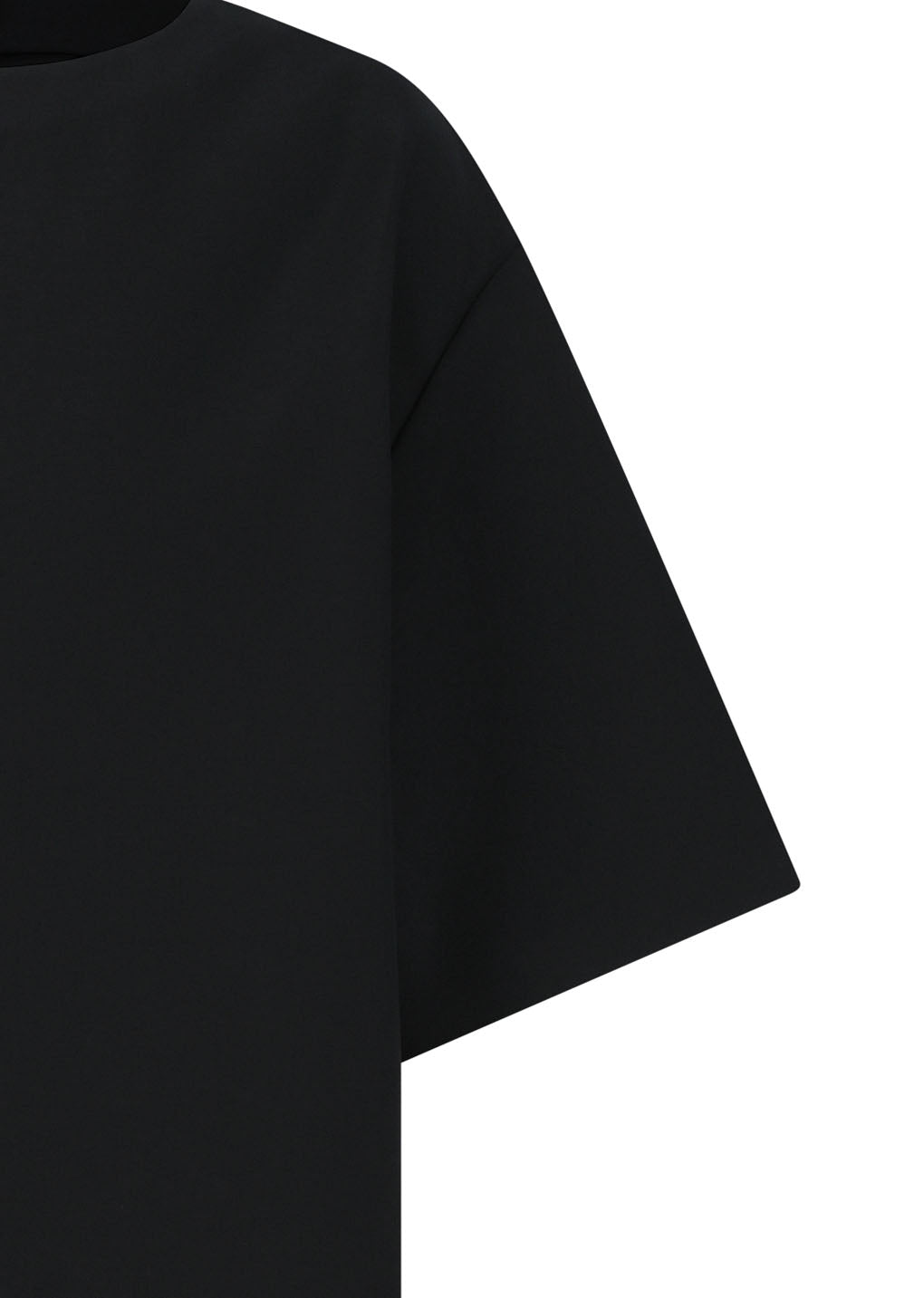 oversized boat neck top, black