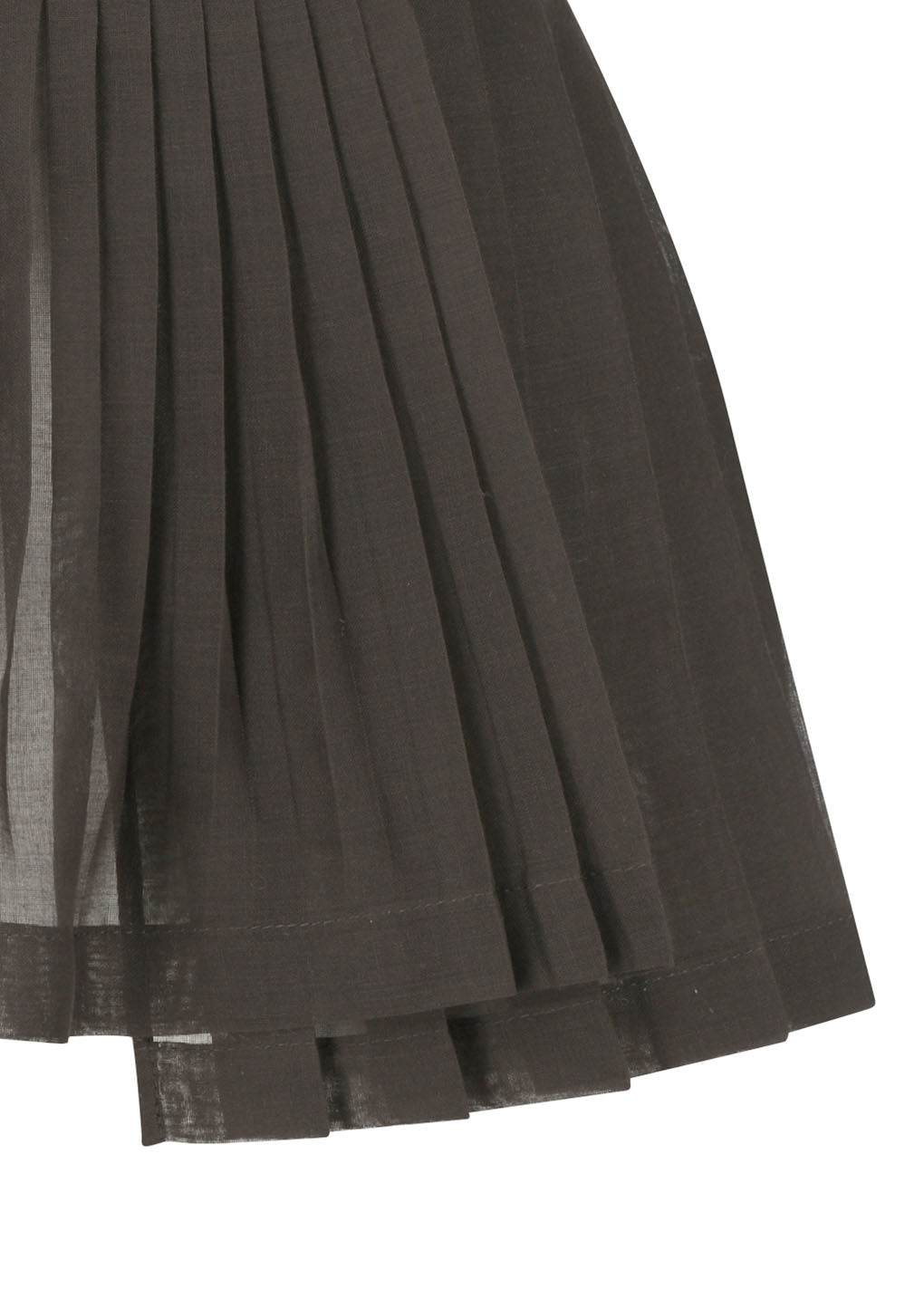 pleated belt, brown