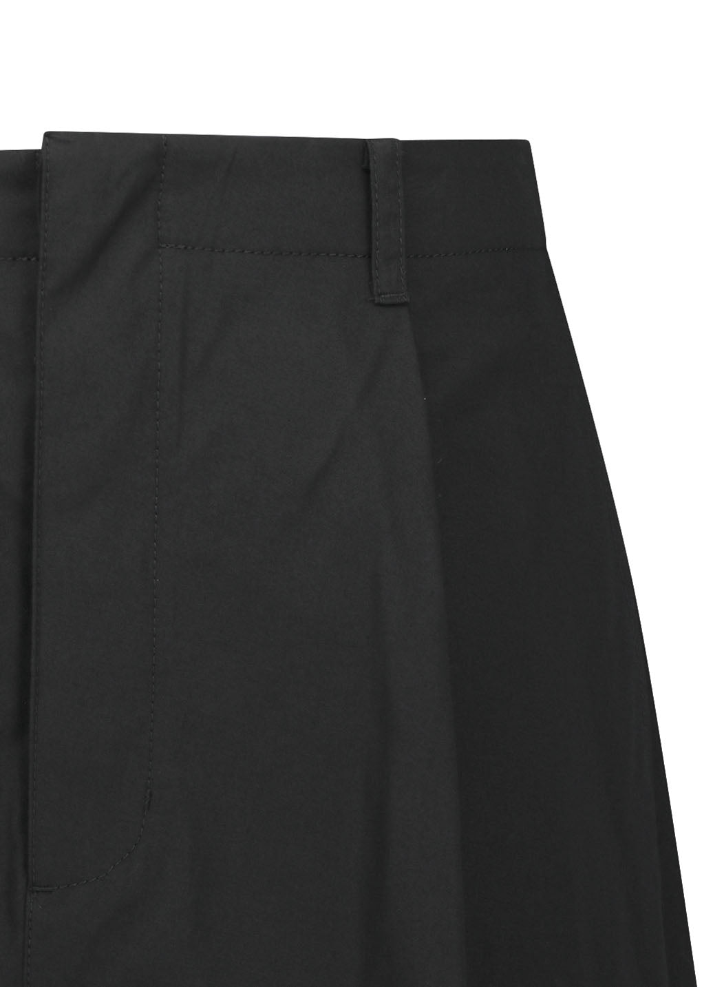 pocket banding pants, black