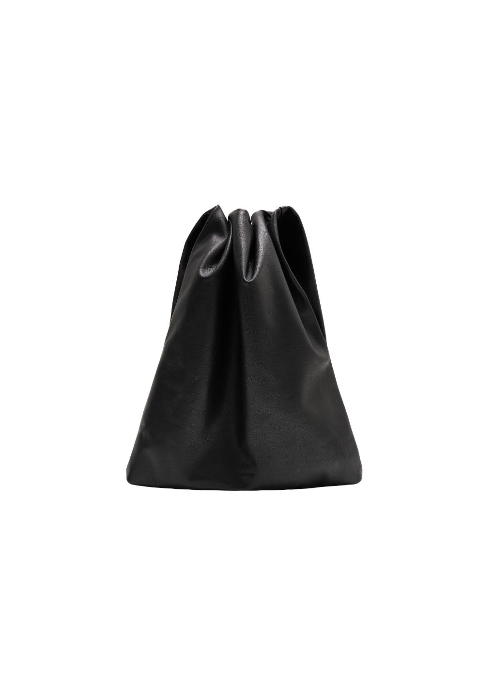 small soft leather bag, black