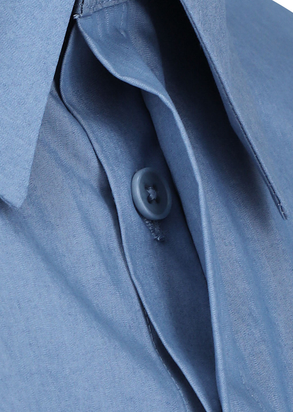 square pocket oversized shirt, blue