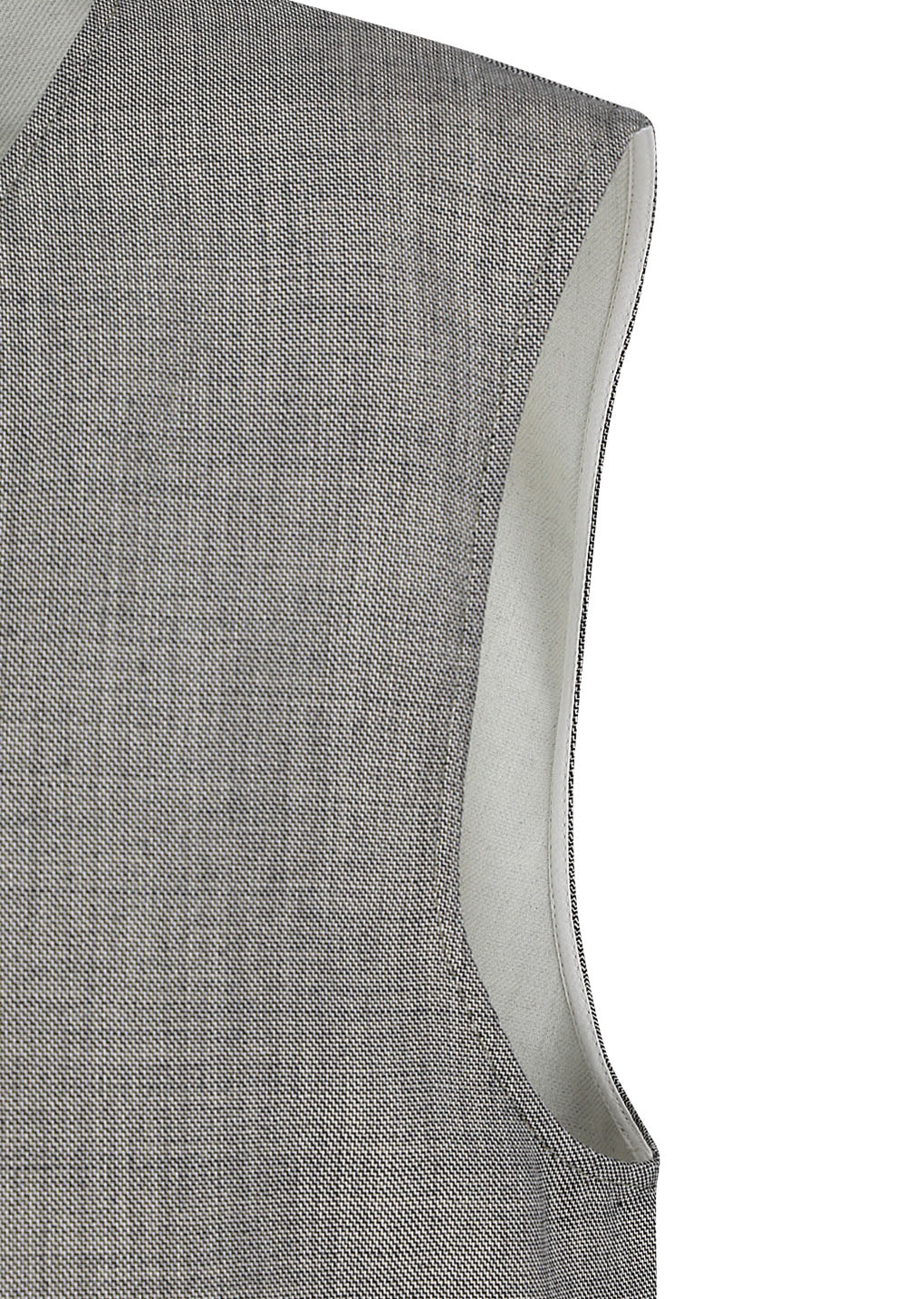 square vest, grey beige