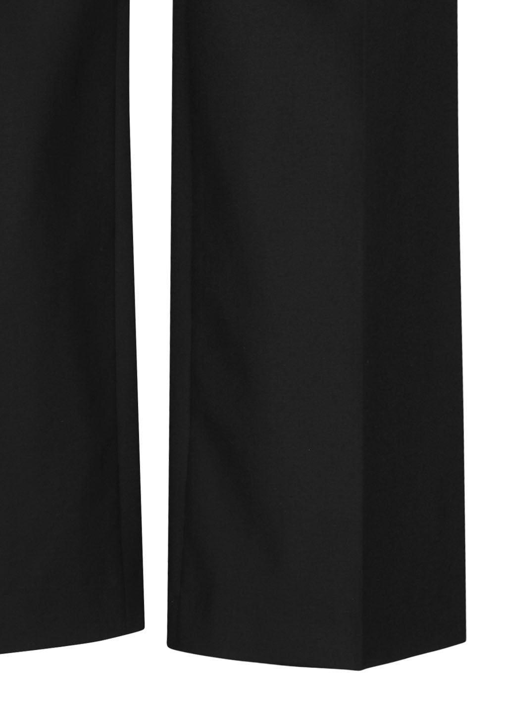 straight fit pants, black