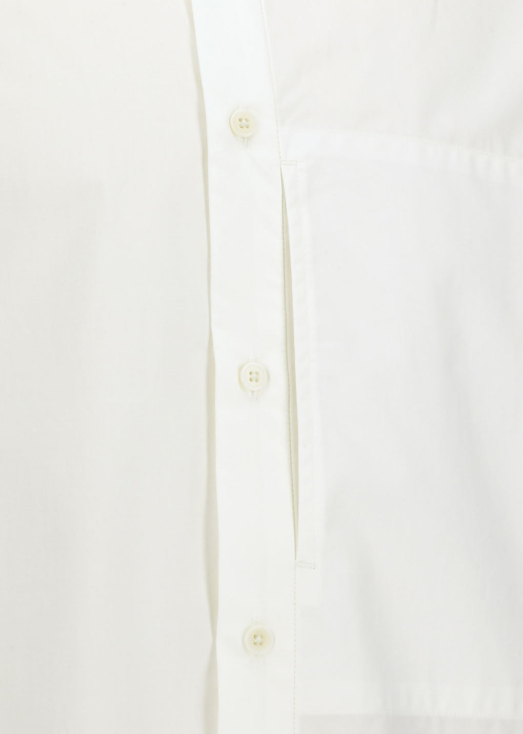 basic pocket shirt, ivory