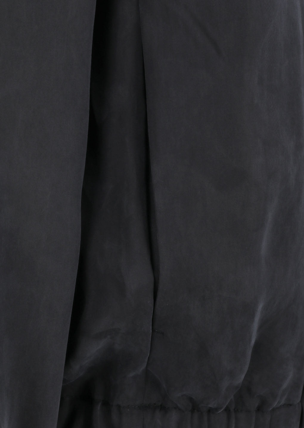 cupro hood zip up jumper, black