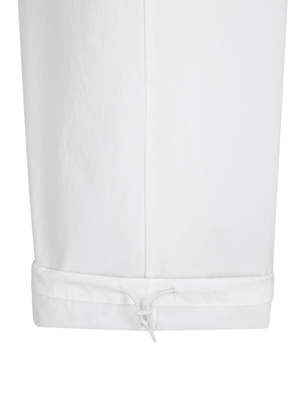 drawstring pants, white