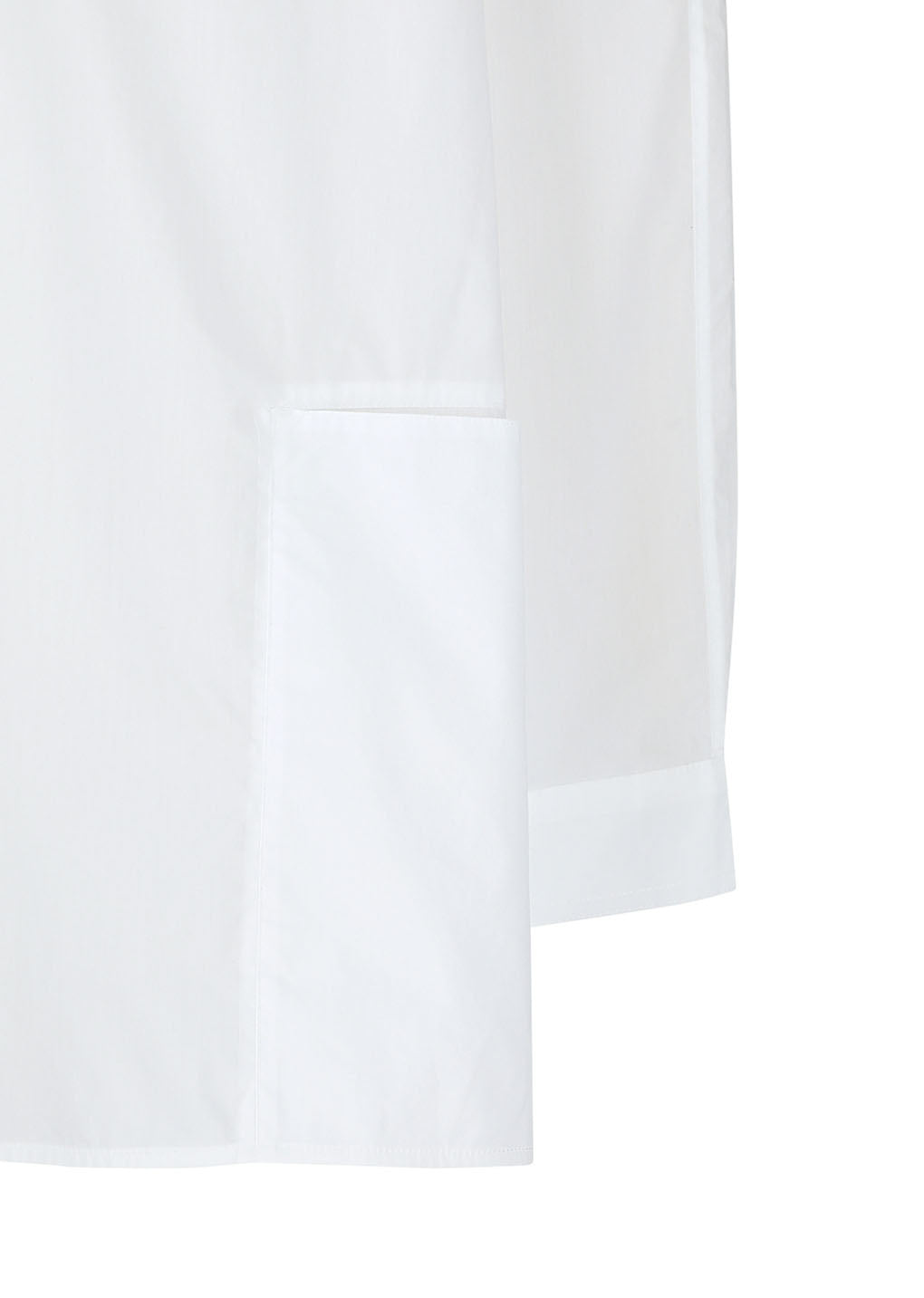 half neck tunic shirt, white