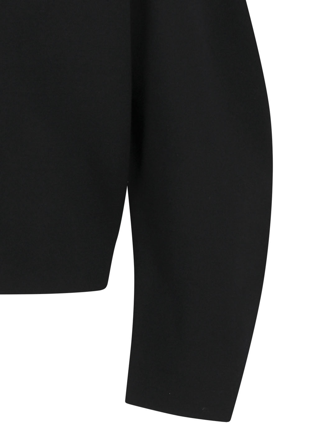 men's curved silhouette cardigan, black