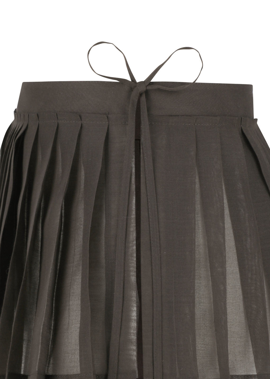 pleated belt, brown