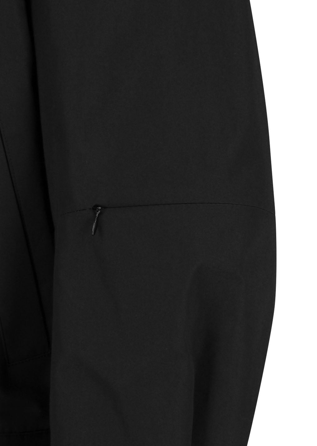 raglan cotton zip jumper, black