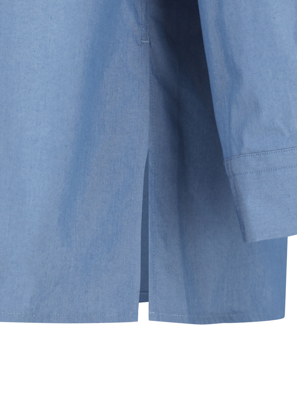 square pocket oversized shirt, blue