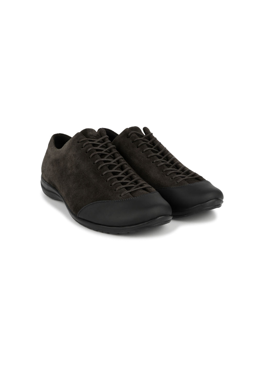 vibram lace-up sneakers, dark brown