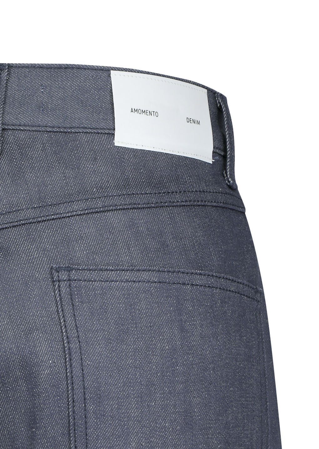 colored straight fit denim, blue