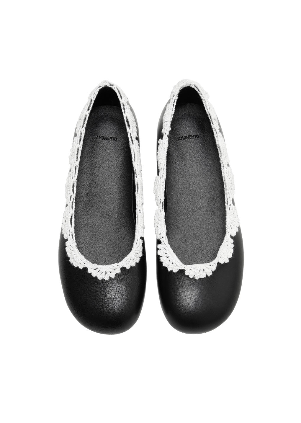 crochet lace flats, mix