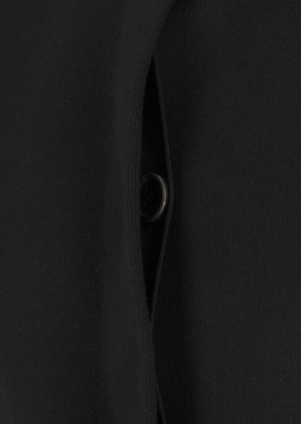 curved silhouette cardigan, black