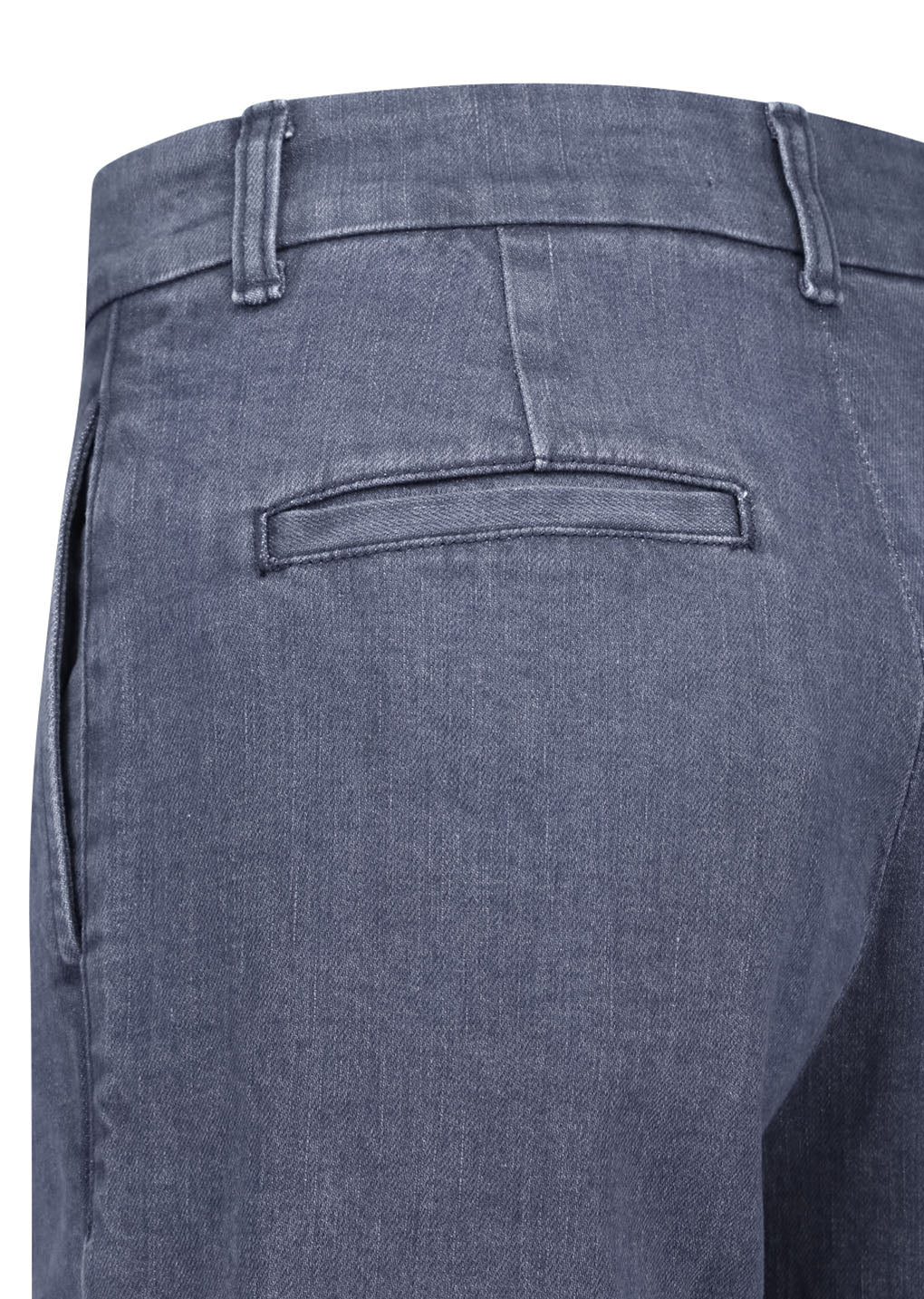 flared denim, blue