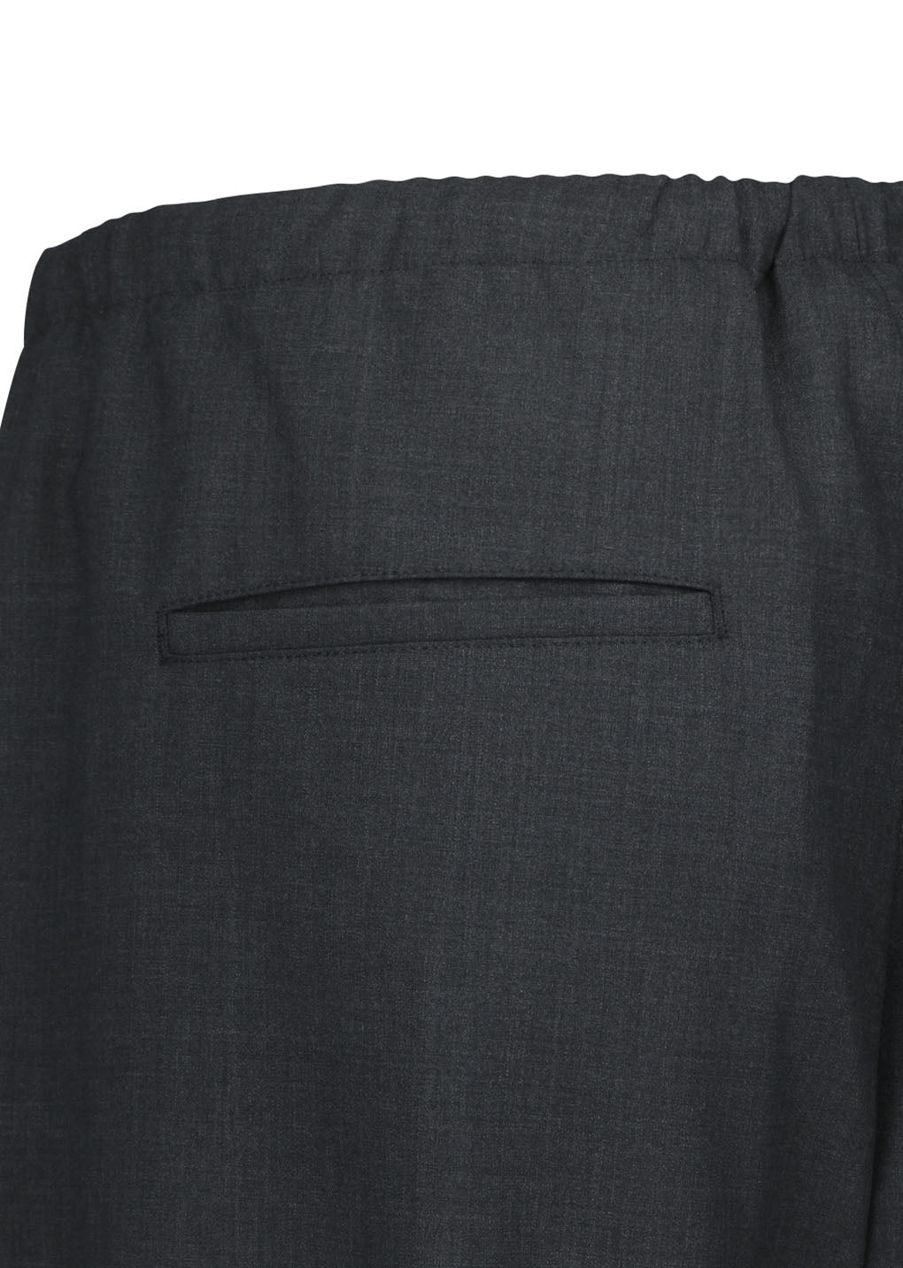 men's wool banding pants, charcoal