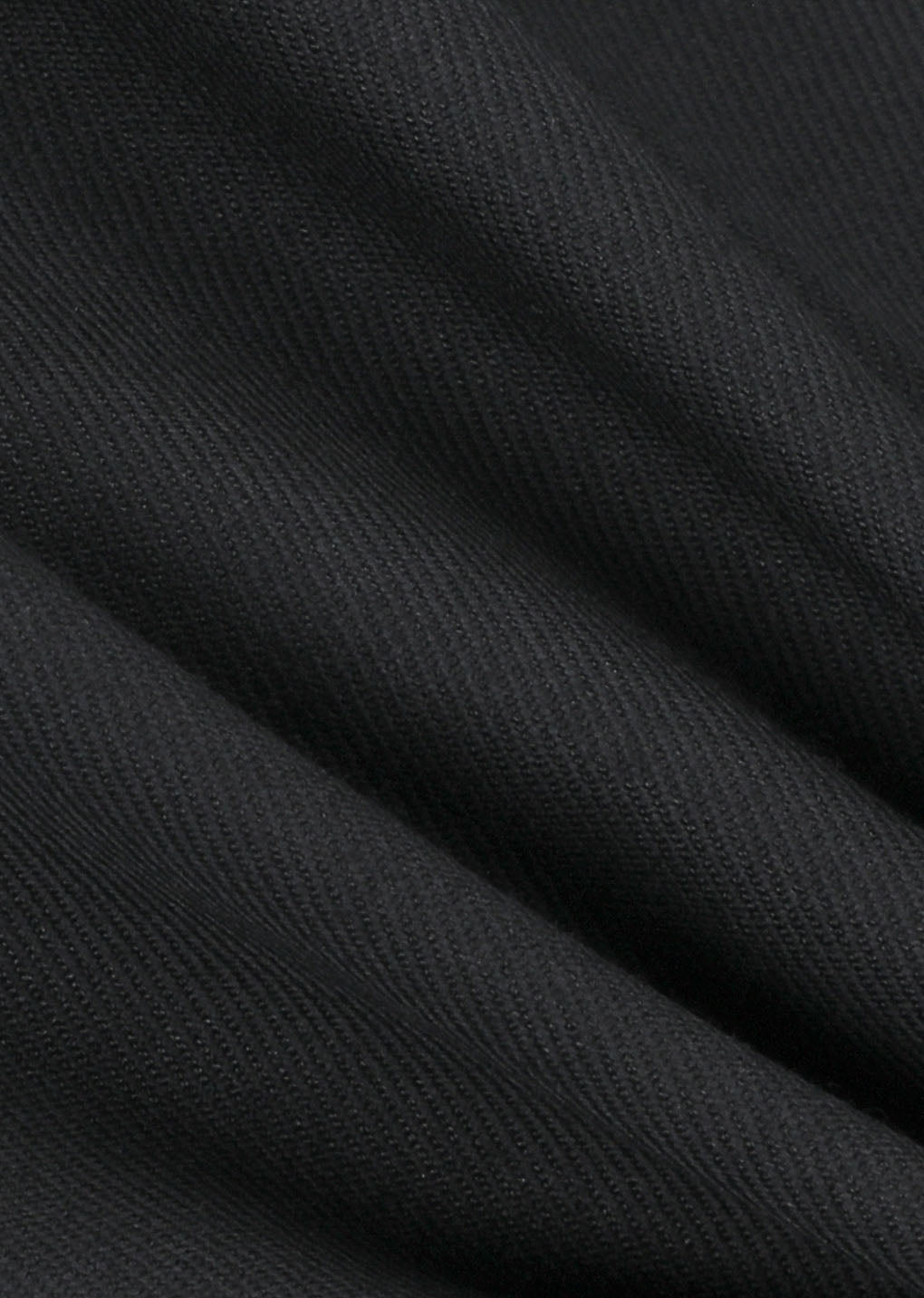 men's wool flared pants, black