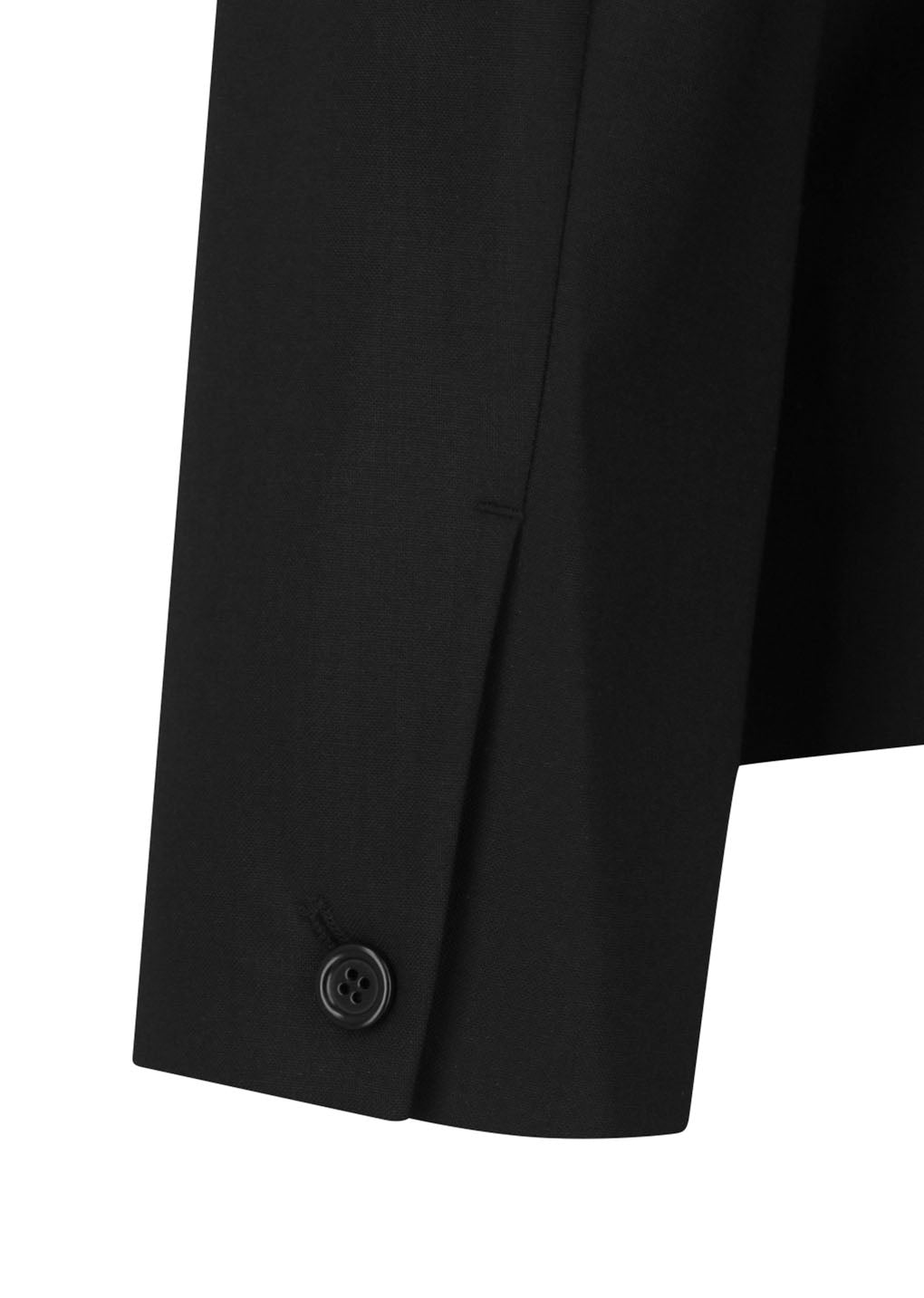 oversized wool jacket, black