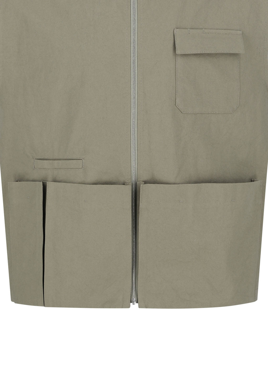 pocket vest, khaki